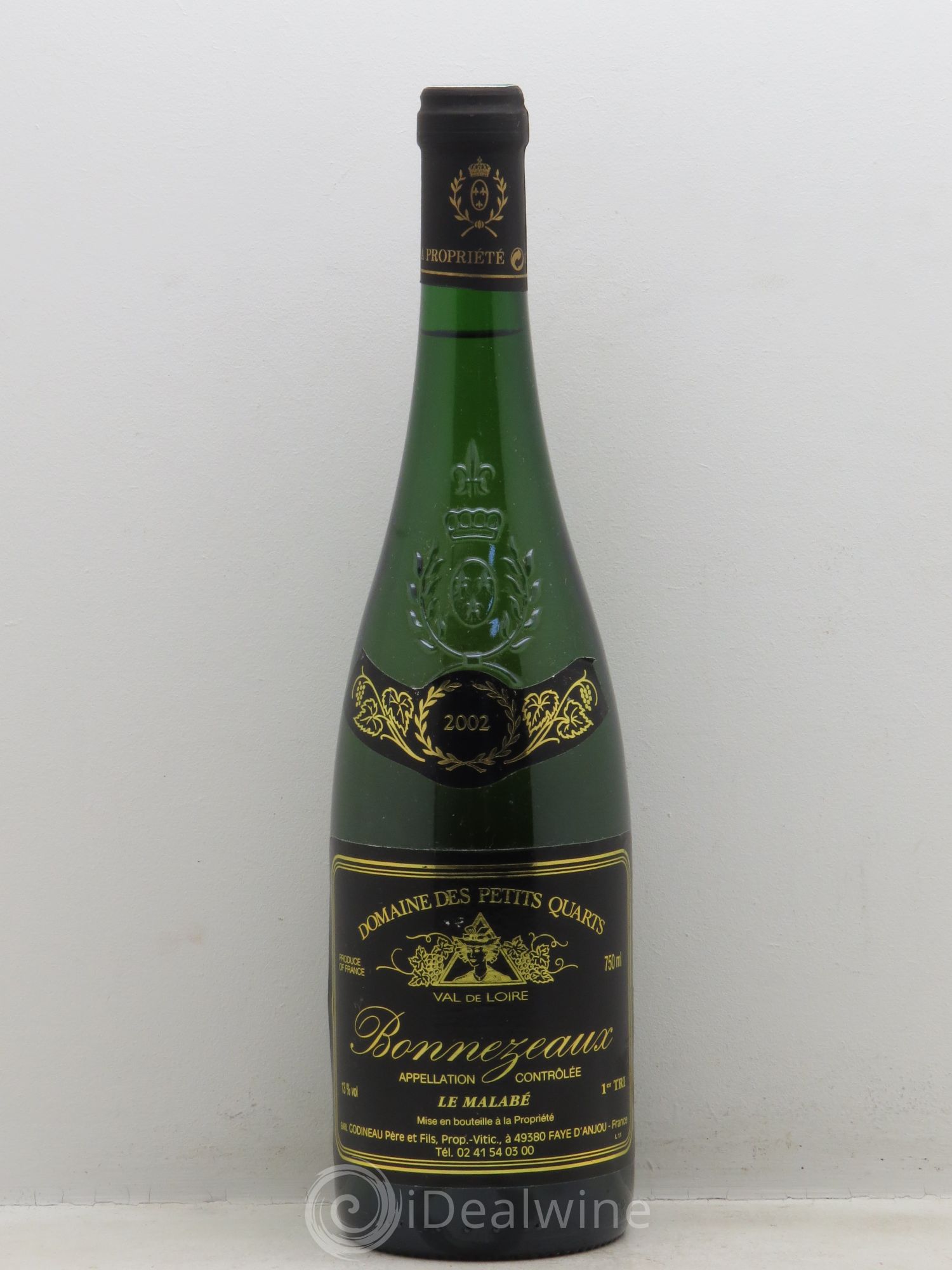 Bonnezeaux Malabé 1er Trie (sans prix de réserve-no reserve) 2002 - Lotto di 1 bottiglia - 0