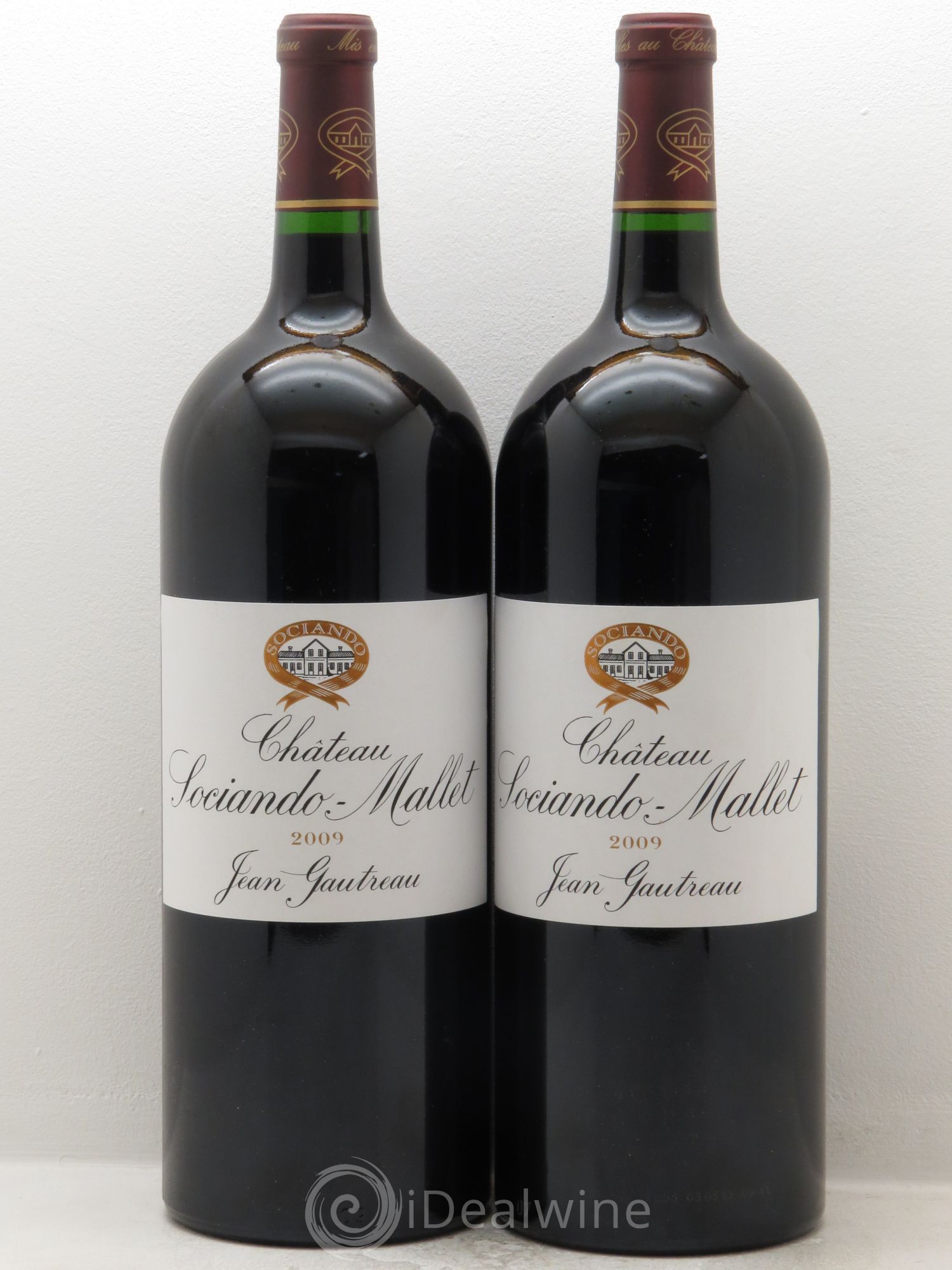 Château Sociando Mallet 2009 - Lot de 2 magnums - 0