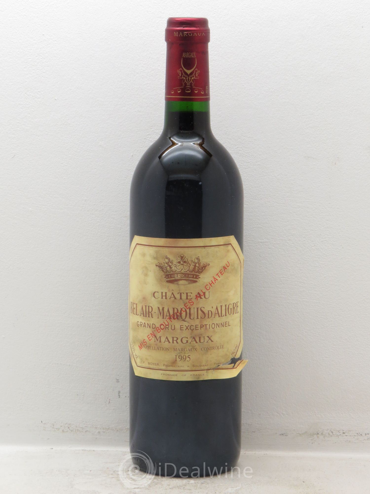 Château Bel Air Marquis d'Aligre 1995 - Lot de 1 bouteille - 0