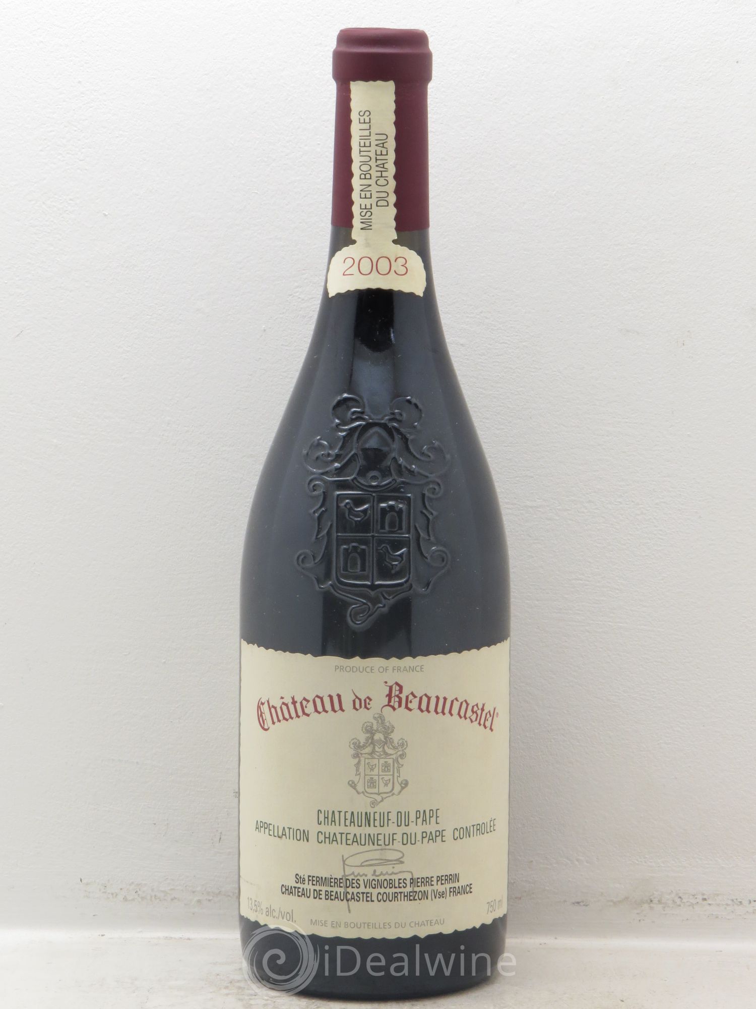 Châteauneuf-du-Pape Château de Beaucastel Famille Perrin 2003 - Lot de 1 bouteille - 0