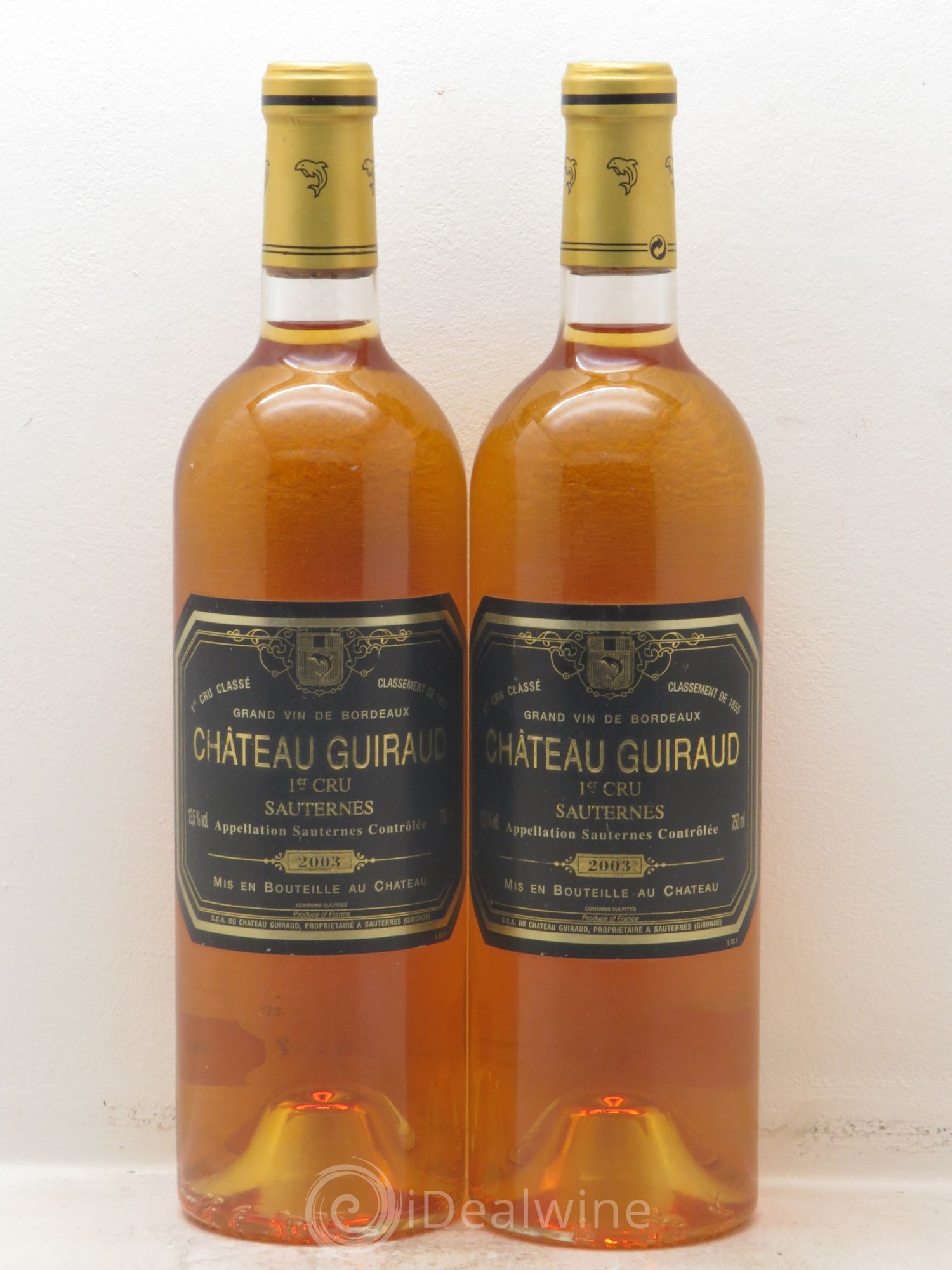 Château Guiraud 1er Grand Cru Classé 2003 - Lotto di 2 bottiglie - 0