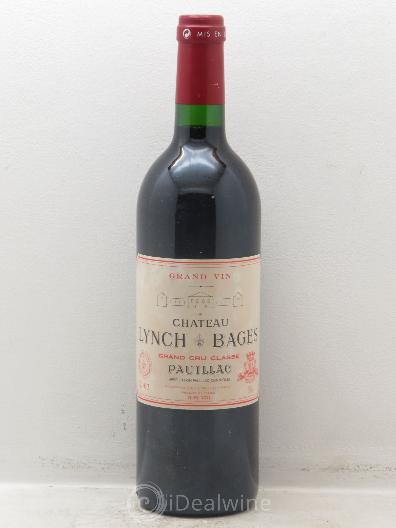 Château Lynch Bages 5ème Grand Cru Classé 2003 - Lot de 1 bouteille - 0