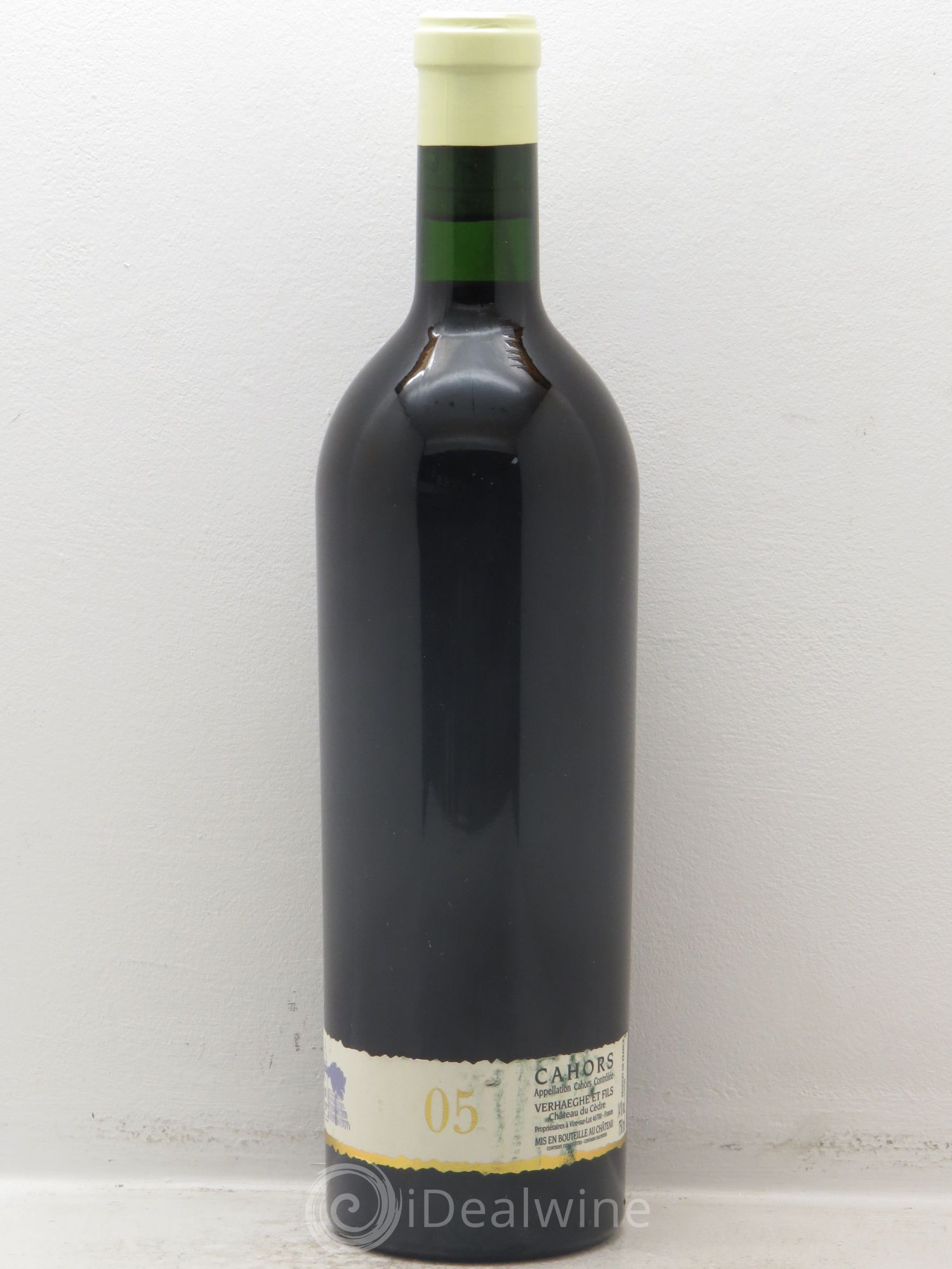 Cahors Château du Cèdre GC Pascal et Jean-Marc Verhaeghe 2005 - Lot de 1 bouteille - 1