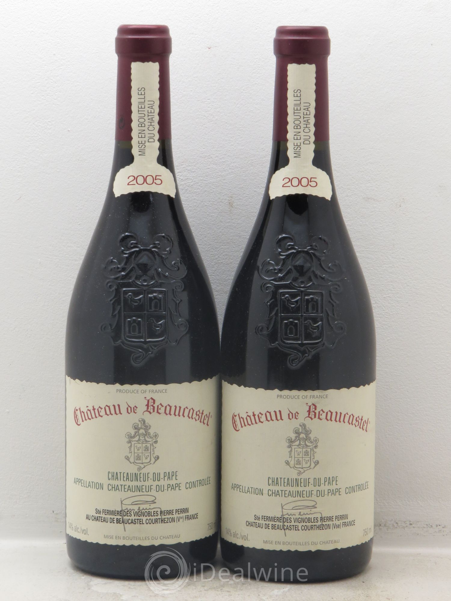 Châteauneuf-du-Pape Château de Beaucastel Famille Perrin 2005 - Lot de 2 bouteilles - 0