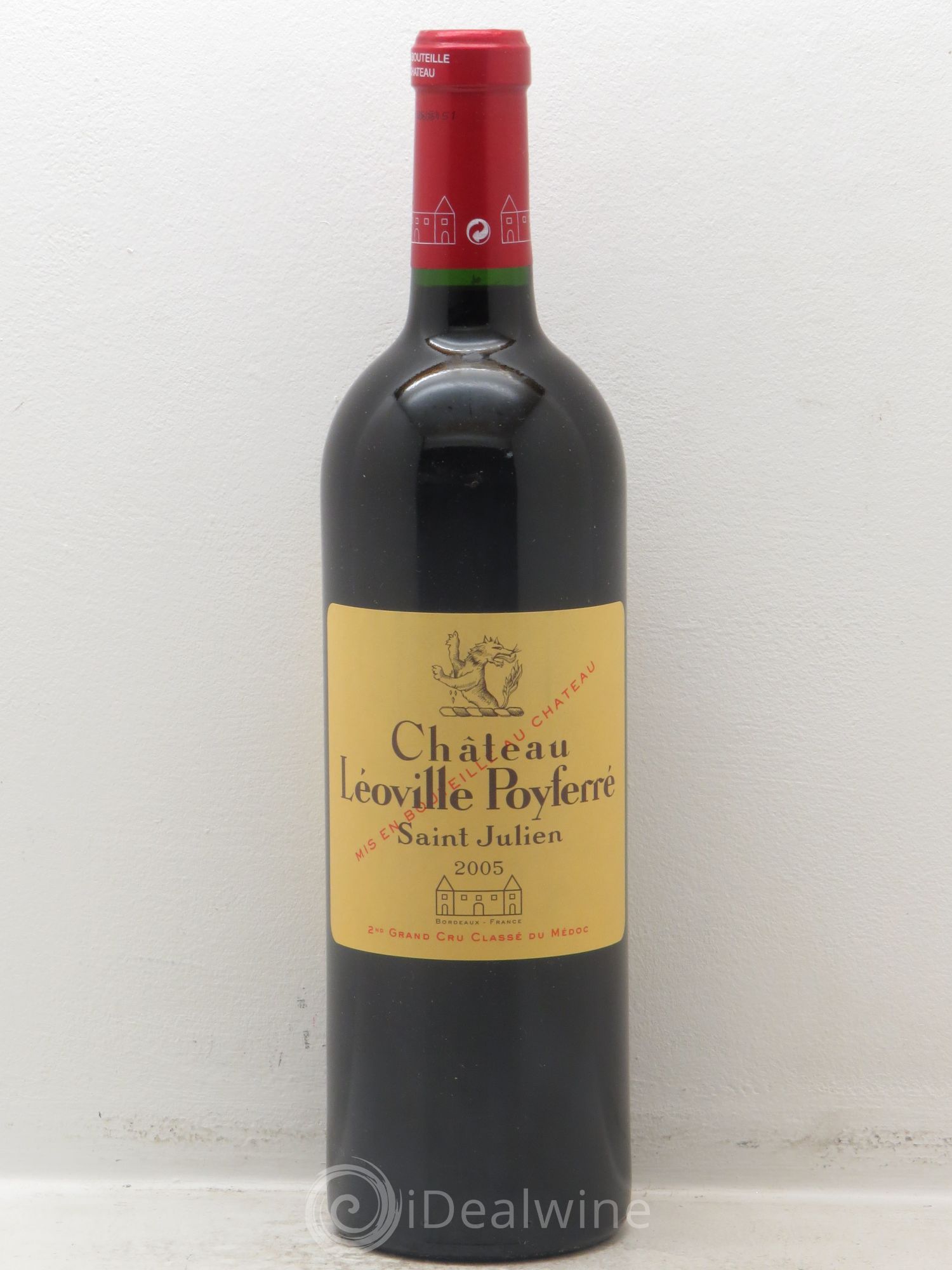 Château Léoville Poyferré 2ème Grand Cru Classé 2005 - Lot de 1 bouteille - 0