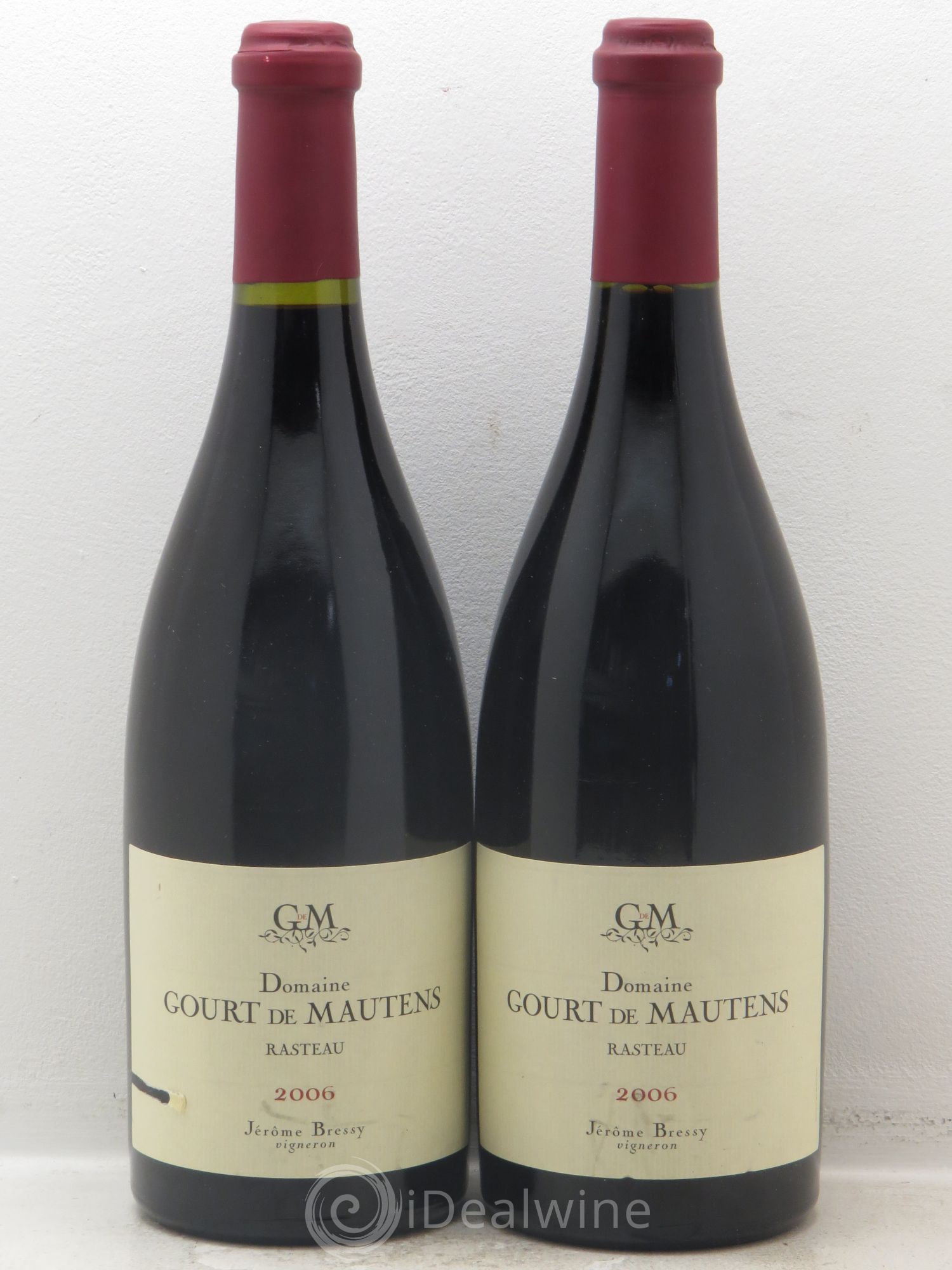 Rasteau Domaine Gourt de Mautens - Jérôme Bressy 2006 - Lot de 2 bouteilles - 0