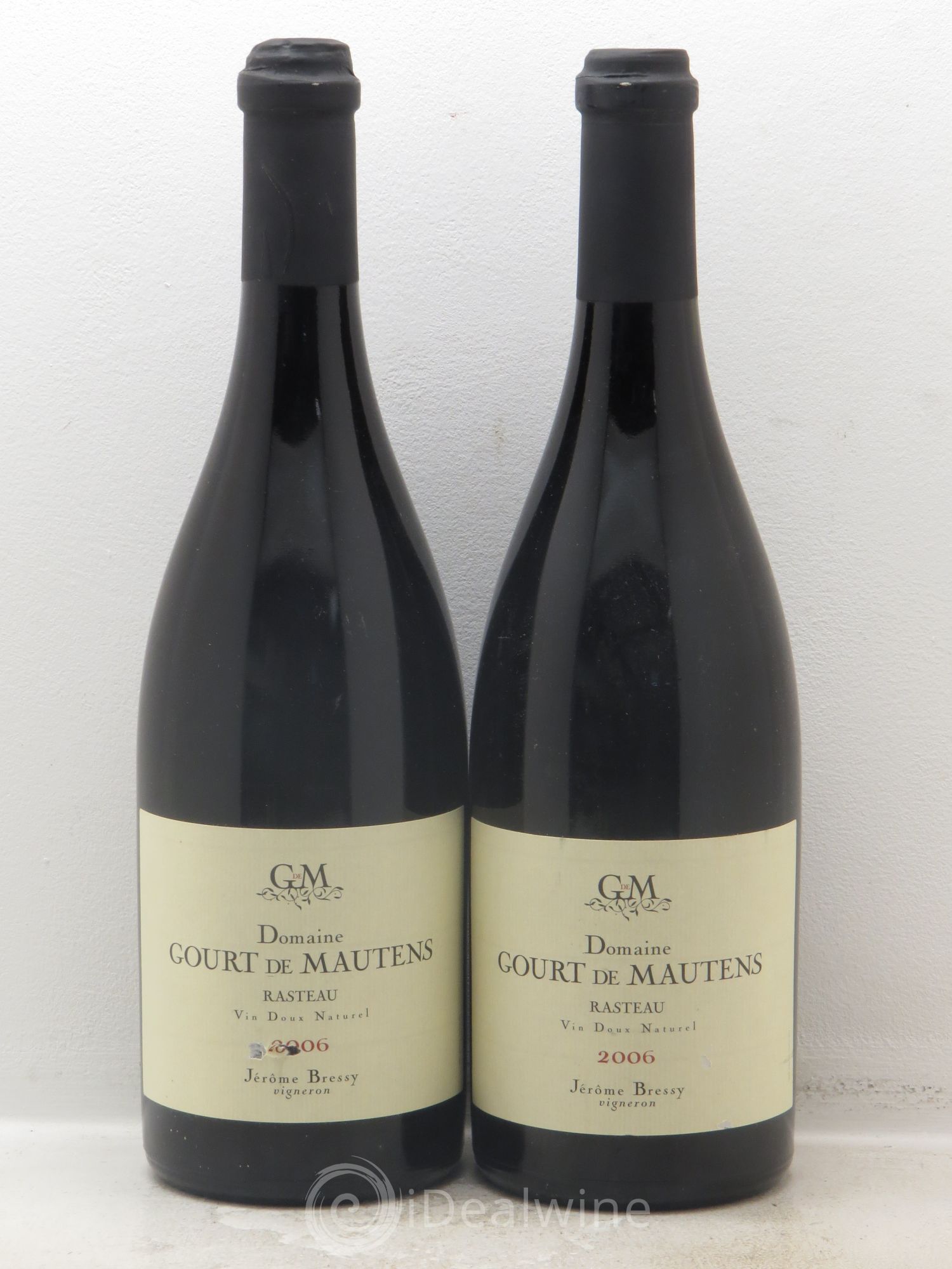 Rasteau Domaine Gourt de Mautens - Jérôme Bressy 2006 - Lot de 2 bouteilles - 0
