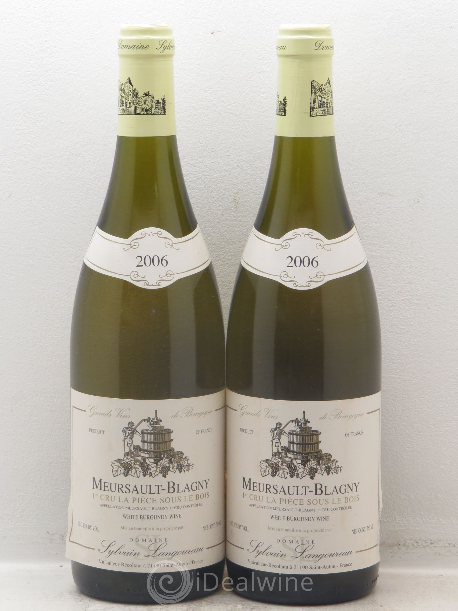 Meursault 1er Cru Blagny Sylvain Langoureau (sans prix de réserve) 2006 - Posten von 2 Flaschen - 0