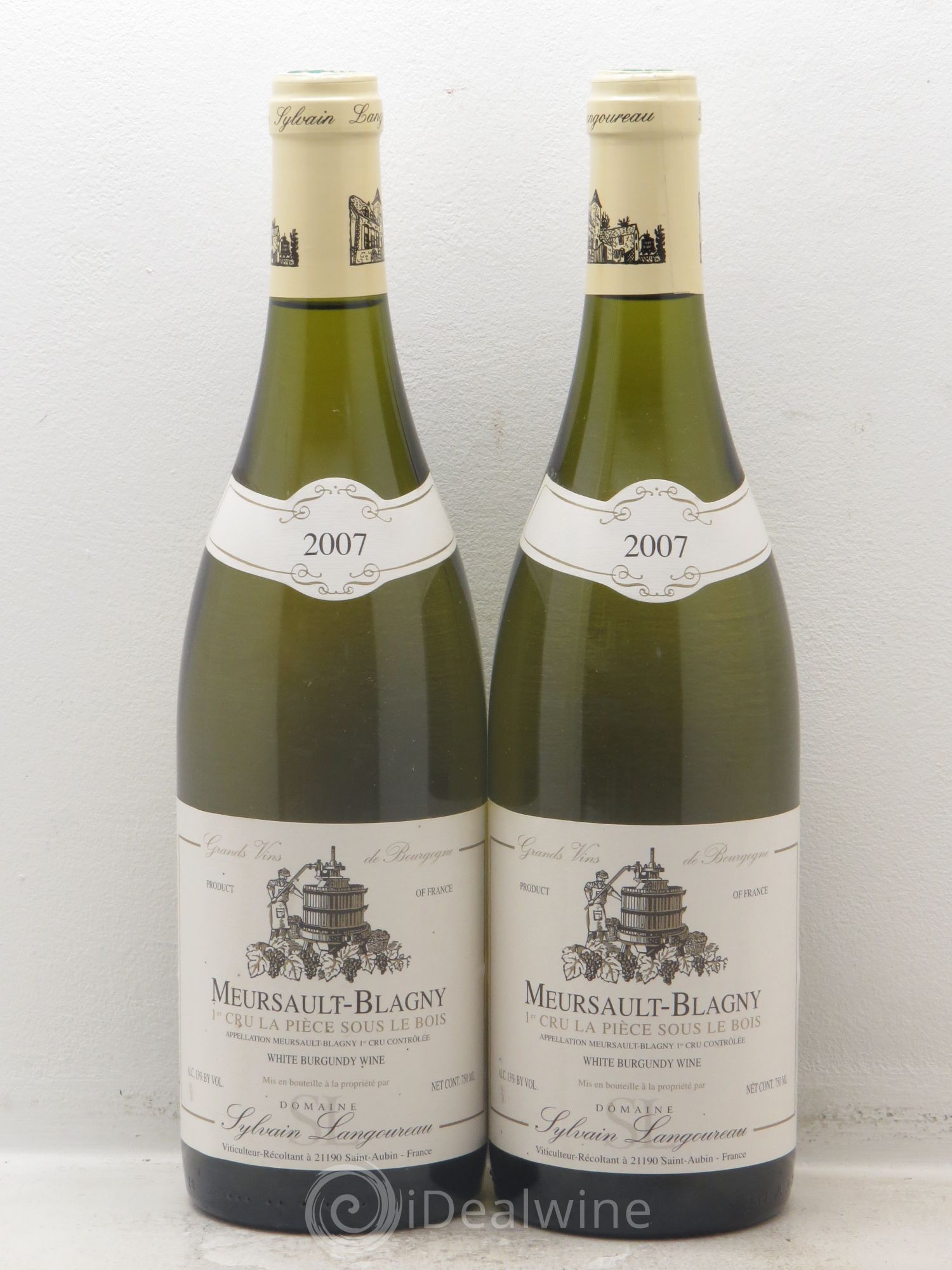 Meursault 1er Cru Blagny Sylvain Langoureau 2007 - Posten von 2 Flaschen - 0