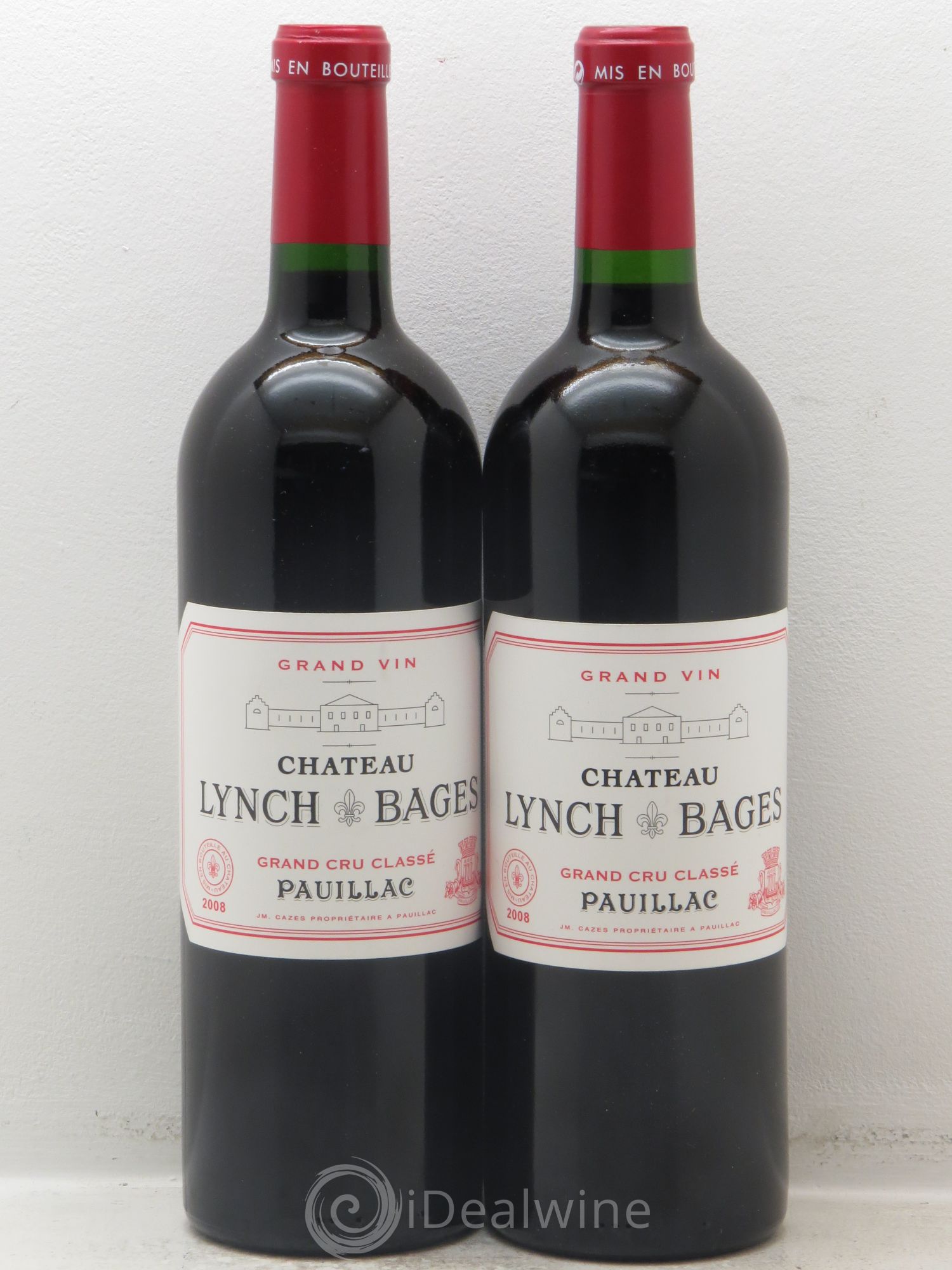 Château Lynch Bages 5ème Grand Cru Classé 2008 - Lot de 2 bouteilles - 0
