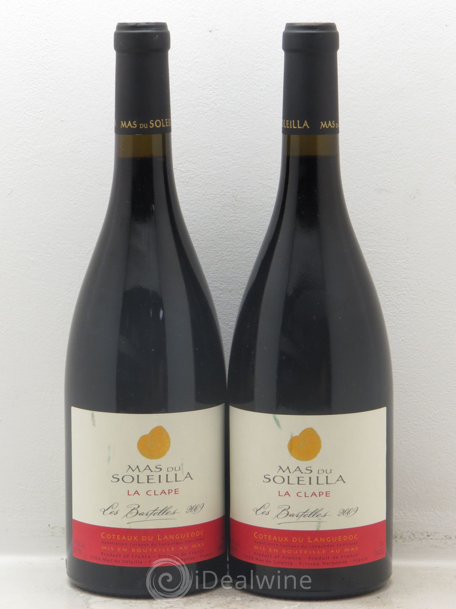 Coteaux du Languedoc Mas du Solleila la Clape les Bartelles 2009 - Posten von 2 Flaschen - 0