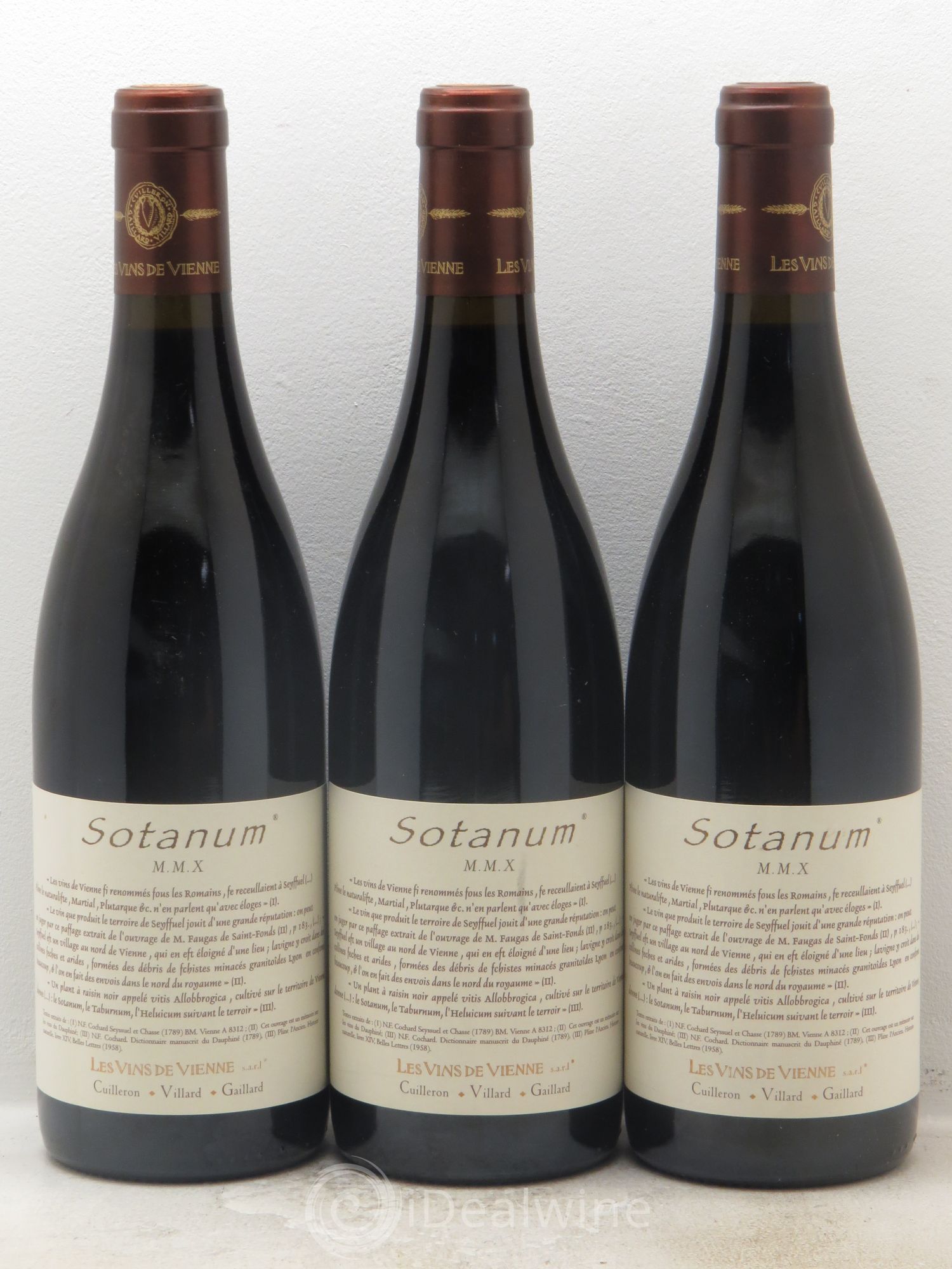 Côtes-du-Rhône VDP des Côtes Rhodaniennes Sotanum les Vins de Vienne 2010 - Posten von 3 Flaschen - 0