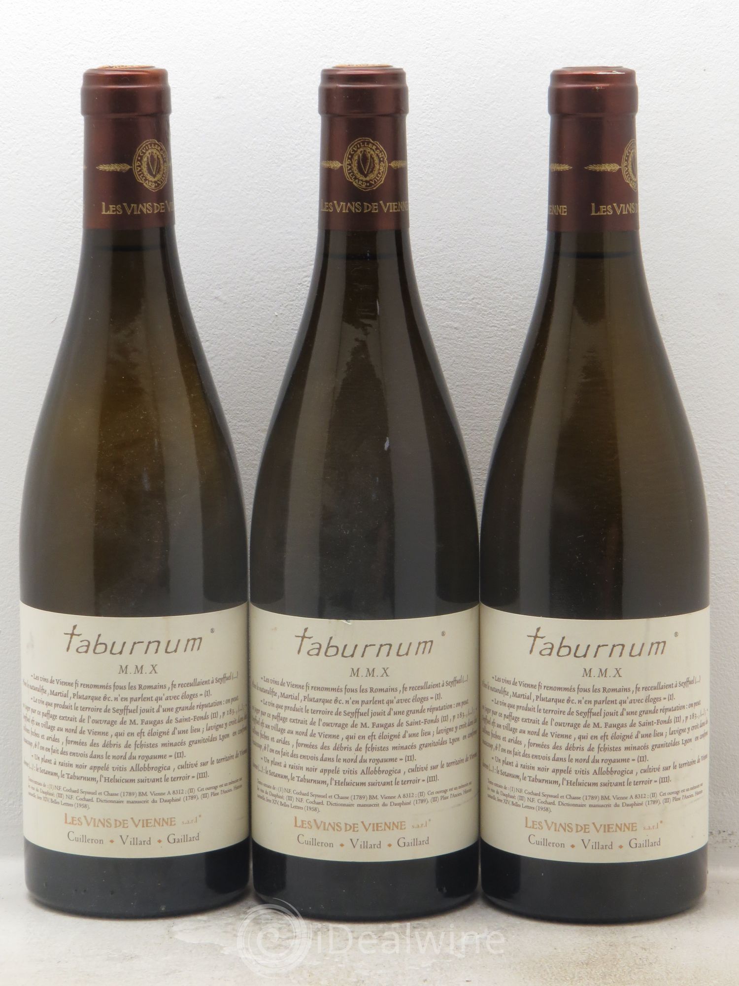 Côtes-du-Rhône VDP des Côtes Rhodaniennes Taburnum les Vins de Vienne 2010 - Posten von 3 Flaschen - 0