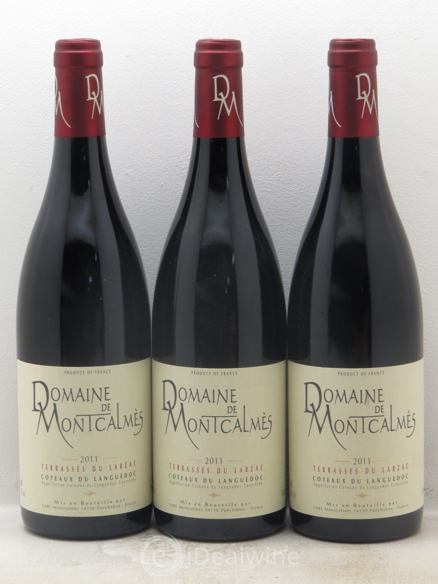 Terrasses du Larzac Domaine de Montcalmès Frédéric Pourtalié 2011 - Lot de 3 bouteilles - 0