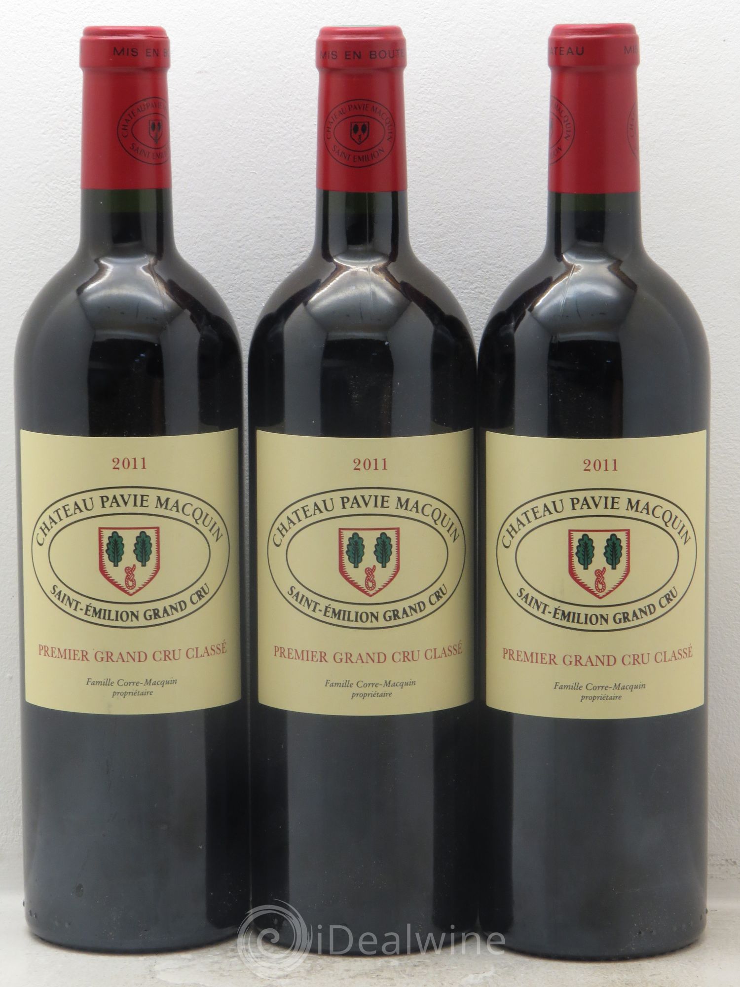 Château Pavie Macquin 1er Grand Cru Classé B 2011 - Lot de 3 bouteilles - 0
