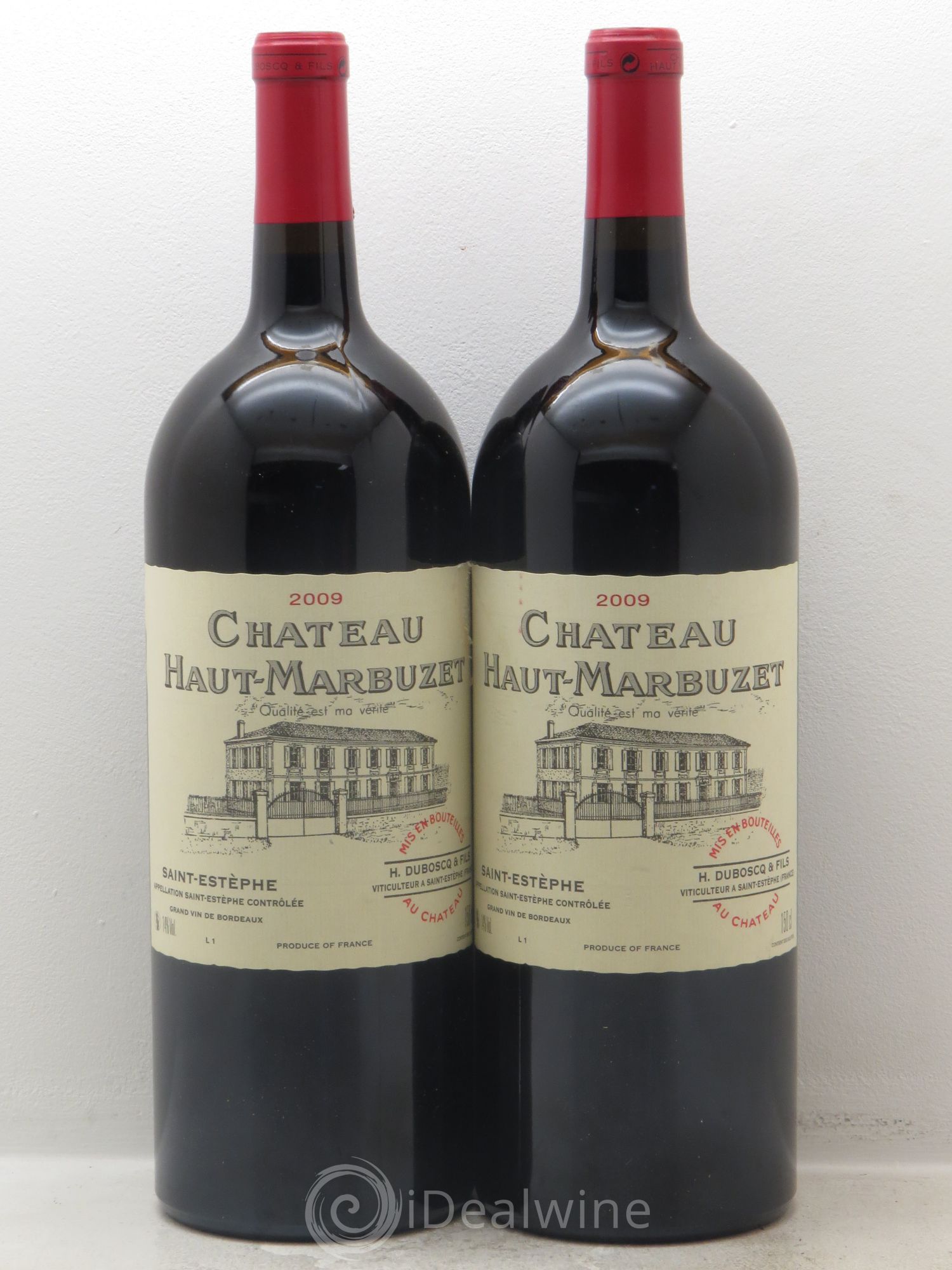 Château Haut Marbuzet 2009 - Lot de 2 magnums - 0