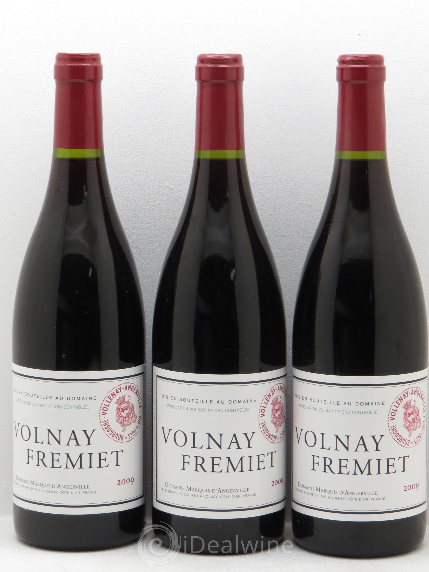 Volnay 1er Cru Frémiet Marquis d'Angerville (Domaine) 2009 - Lot de 3 bouteilles - 0