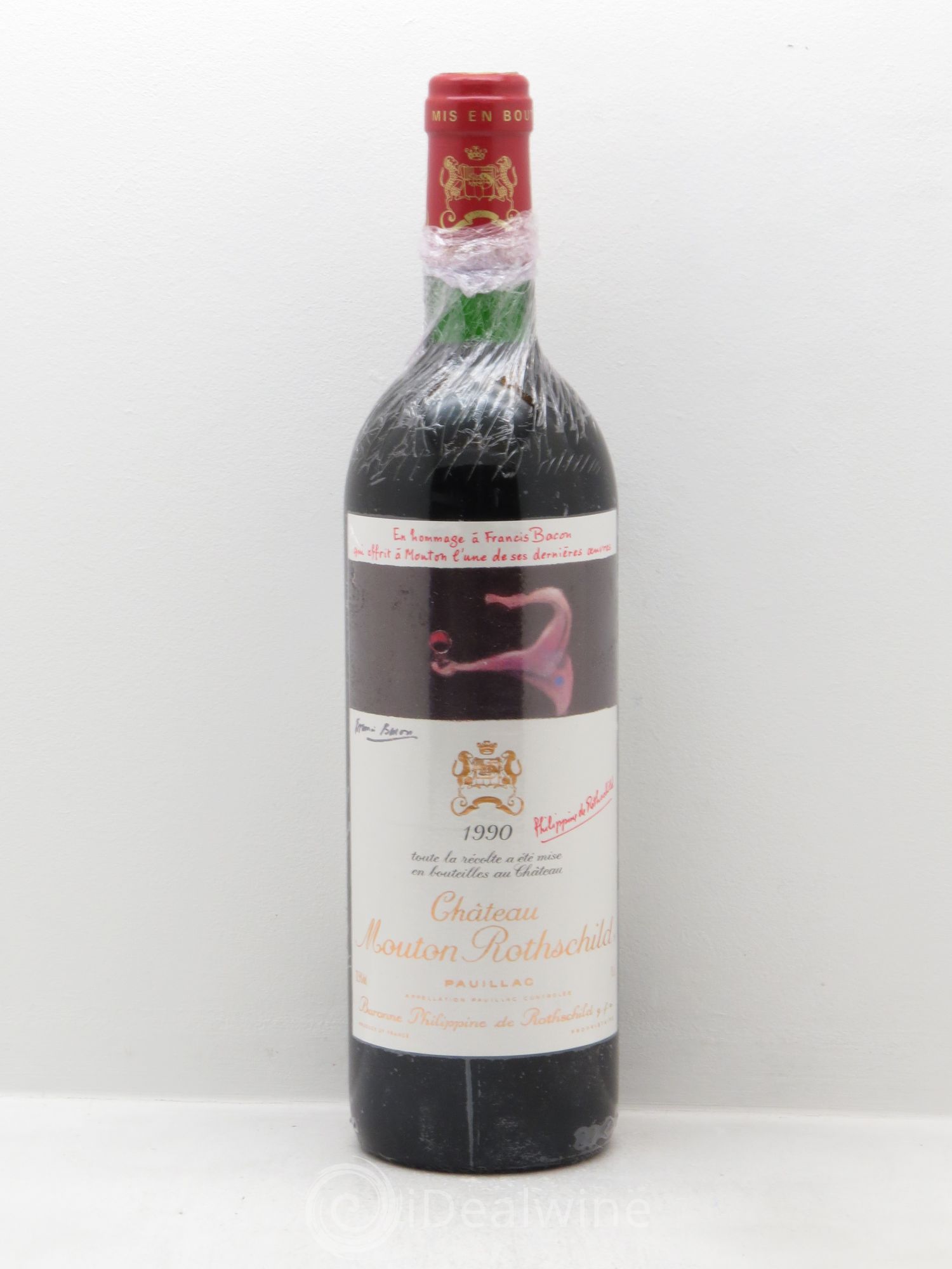 Château Mouton Rothschild 1er Grand Cru Classé 1990 - Lot de 1 bouteille - 0