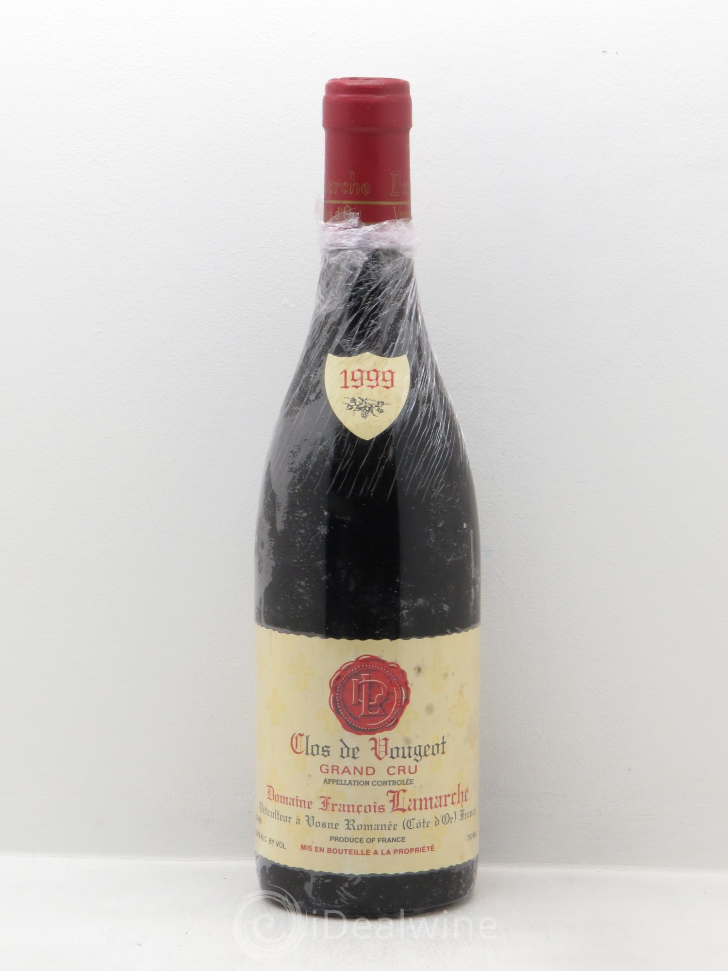 Clos de Vougeot Grand Cru Lamarche (Domaine) 1999 - Lot de 1 bouteille - 0