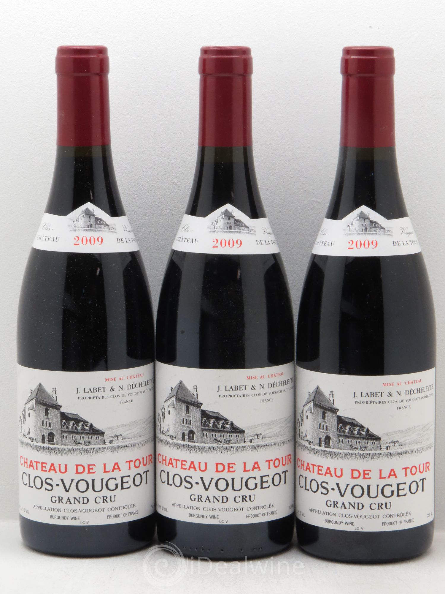 Clos de Vougeot Grand Cru Château de La Tour 2009 - Lot de 3 bouteilles - 0