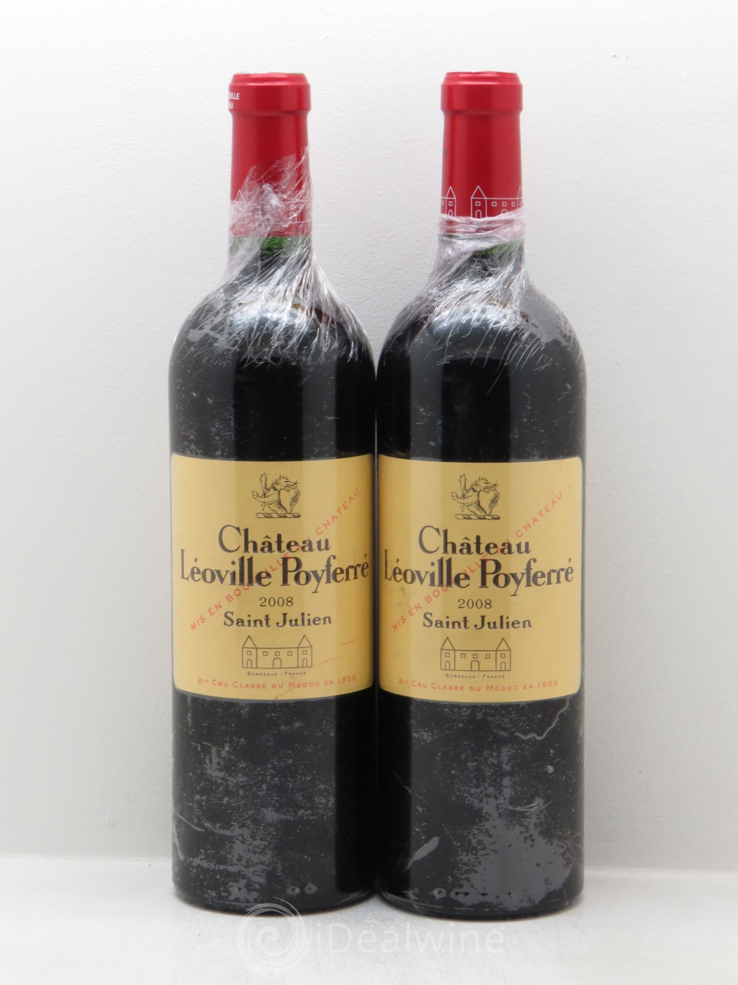 Château Léoville Poyferré 2ème Grand Cru Classé 2008 - Lot de 2 bouteilles - 0