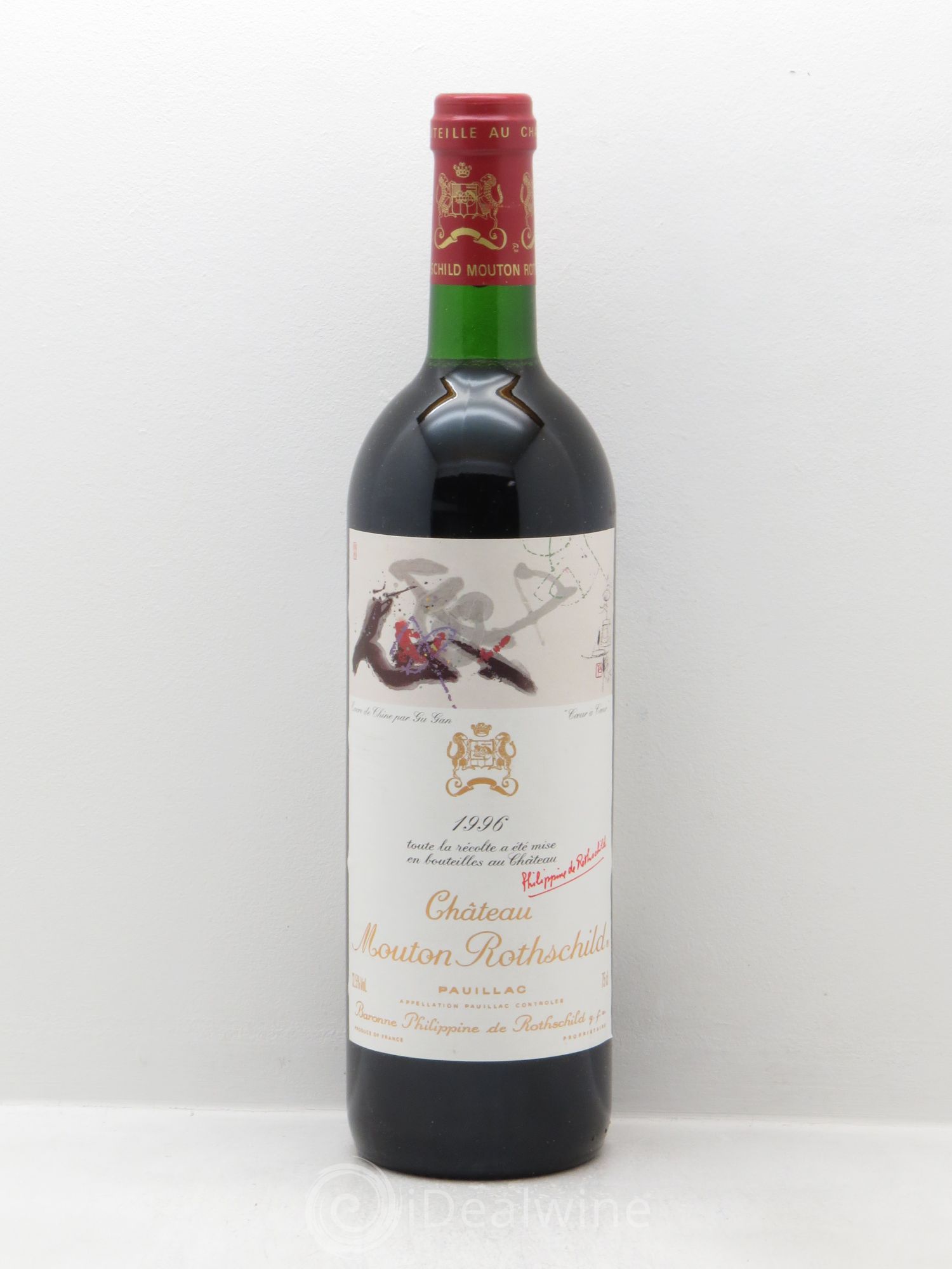 Château Mouton Rothschild 1er Grand Cru Classé 1996 - Lot de 1 bouteille - 0