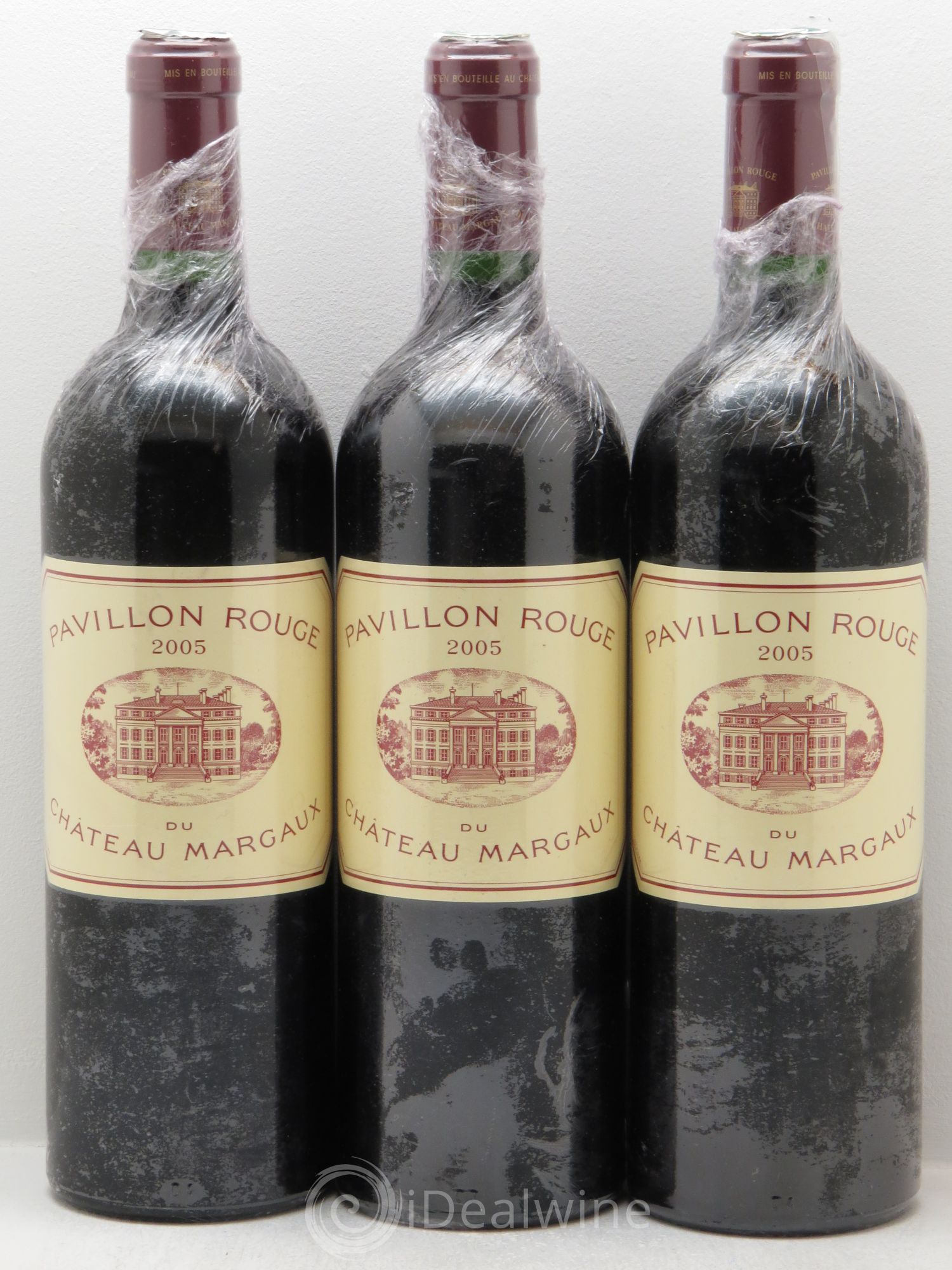 Pavillon Rouge du Château Margaux Second Vin 2005 - Lot de 3 bouteilles - 0