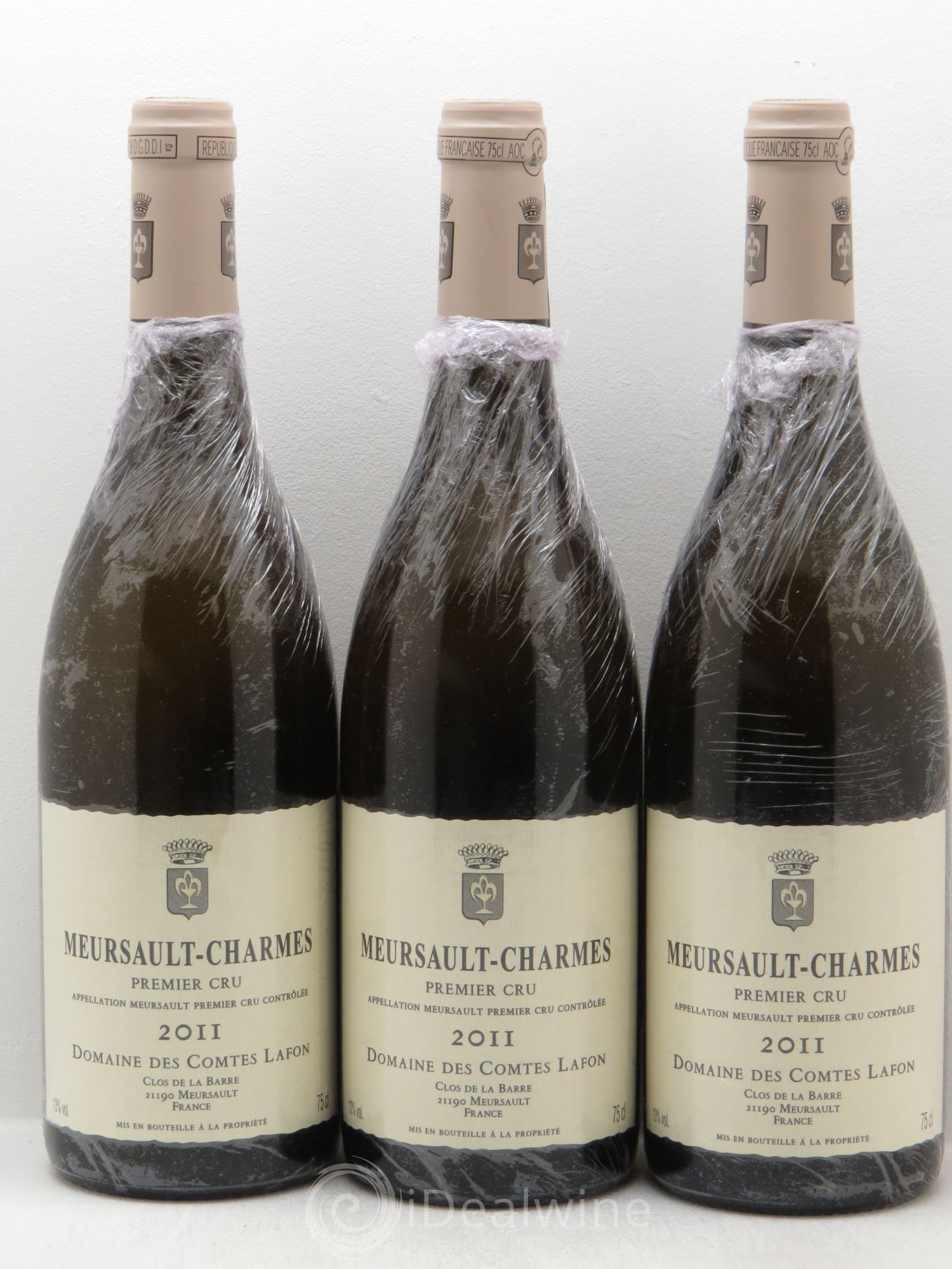 Meursault 1er Cru Charmes Comtes Lafon (Domaine des) 2011 - Lot de 3 bouteilles - 0