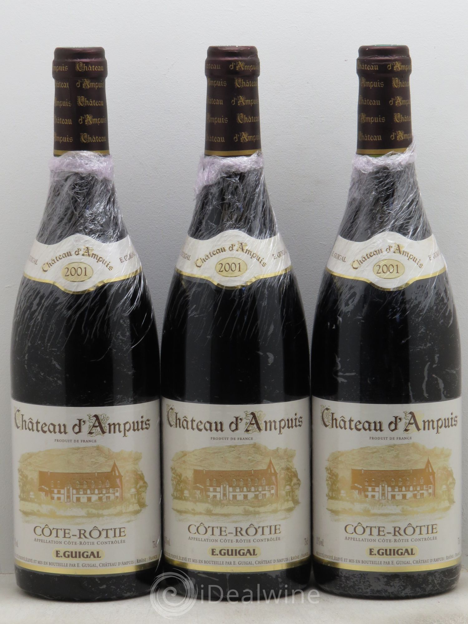 Côte-Rôtie Château d'Ampuis Guigal 2001 - Lot de 3 bouteilles - 0