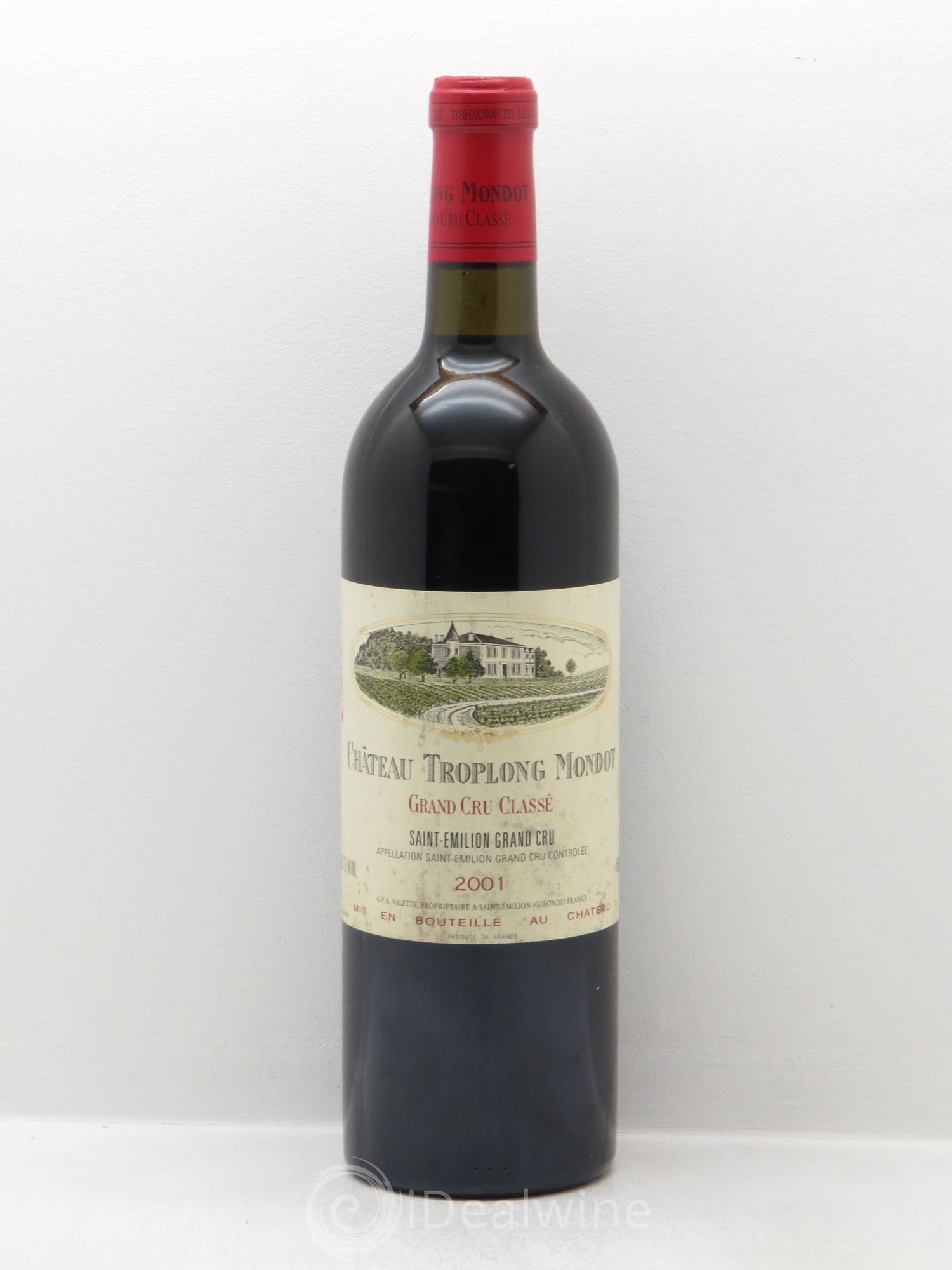 Château Troplong Mondot 1er Grand Cru Classé B 2001 - Lot de 1 bouteille - 0