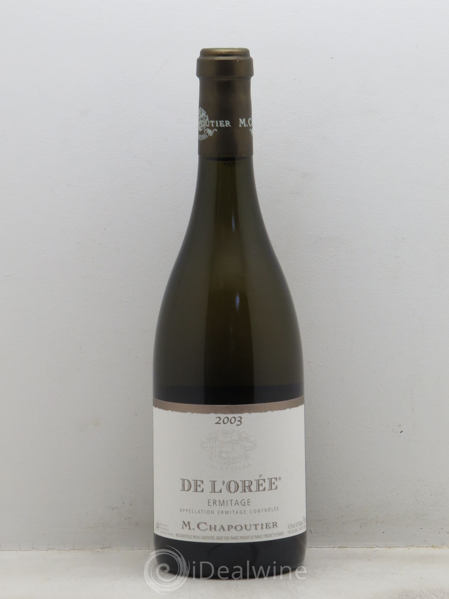 Hermitage Ermitage de l'Orée Chapoutier 2003 - Lot de 1 bouteille - 0