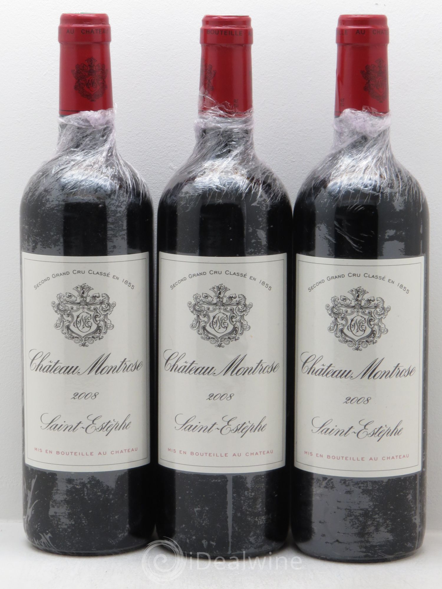 Château Montrose 2ème Grand Cru Classé 2008 - Lot de 3 bouteilles - 0
