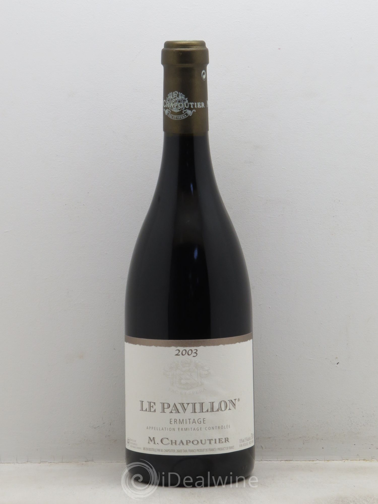 Hermitage Ermitage Le Pavillon Chapoutier 2003 - Lot de 1 bouteille - 0