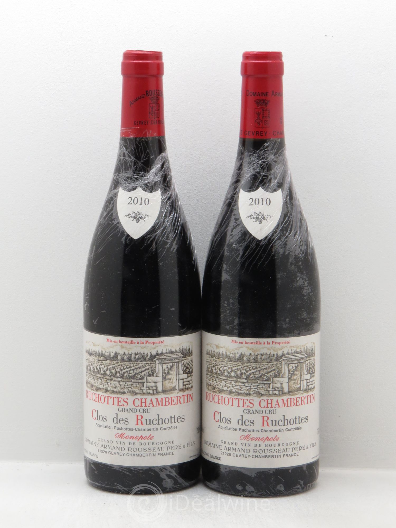 Ruchottes-Chambertin Grand Cru Clos des Ruchottes Armand Rousseau (Domaine) 2010 - Lot de 2 bouteilles - 0