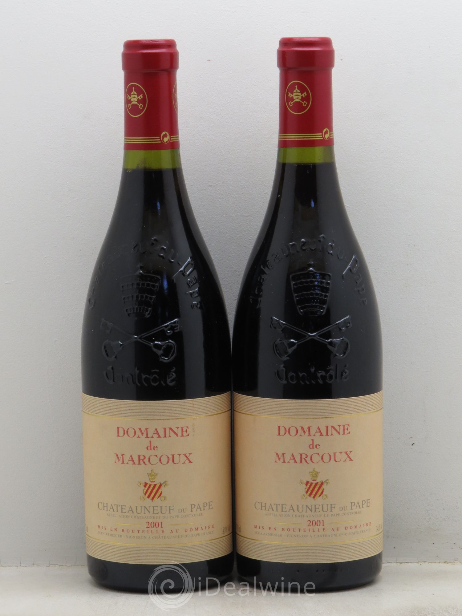Châteauneuf-du-Pape Marcoux (Domaine de) 2001 - Lot de 2 bouteilles - 0