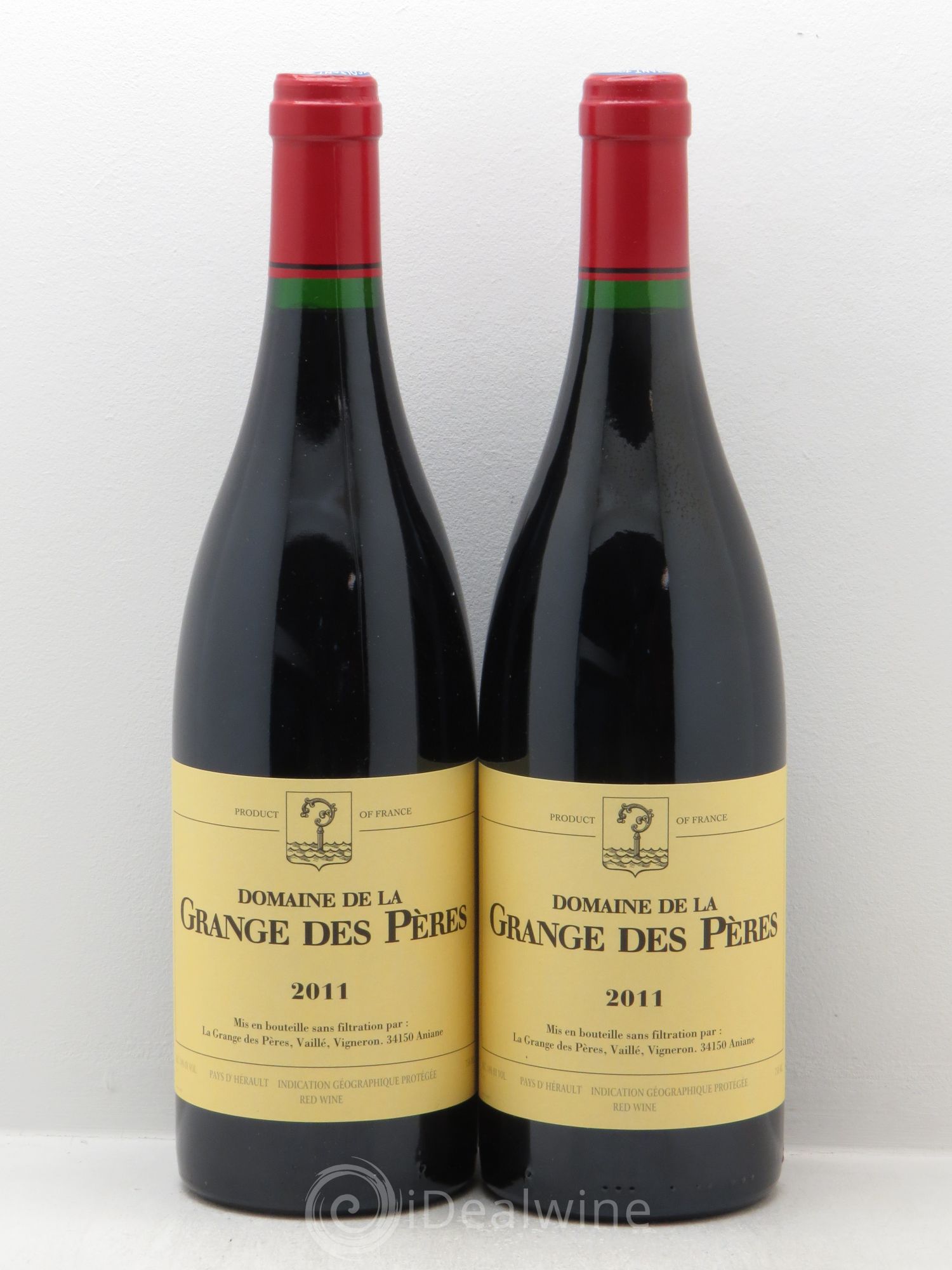 Pays d'Hérault Grange des Pères Laurent Vaillé 2011 - Lot de 2 bouteilles - 0