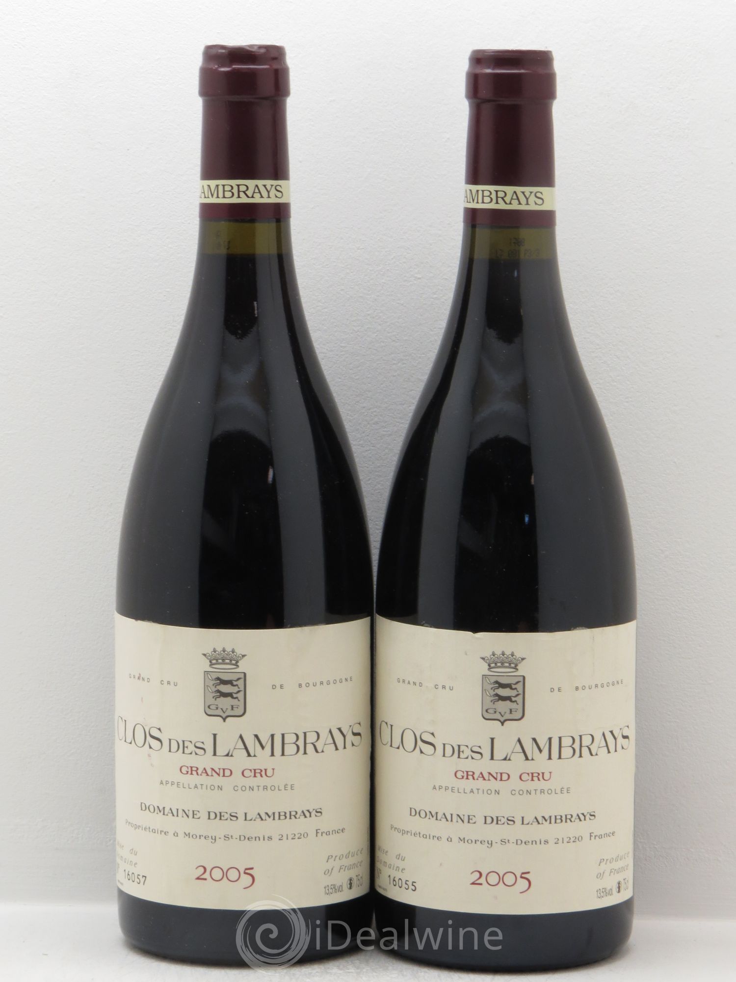 Clos des Lambrays Grand Cru Domaine des Lambrays 2005 - Lotto di 2 bottiglie - 0