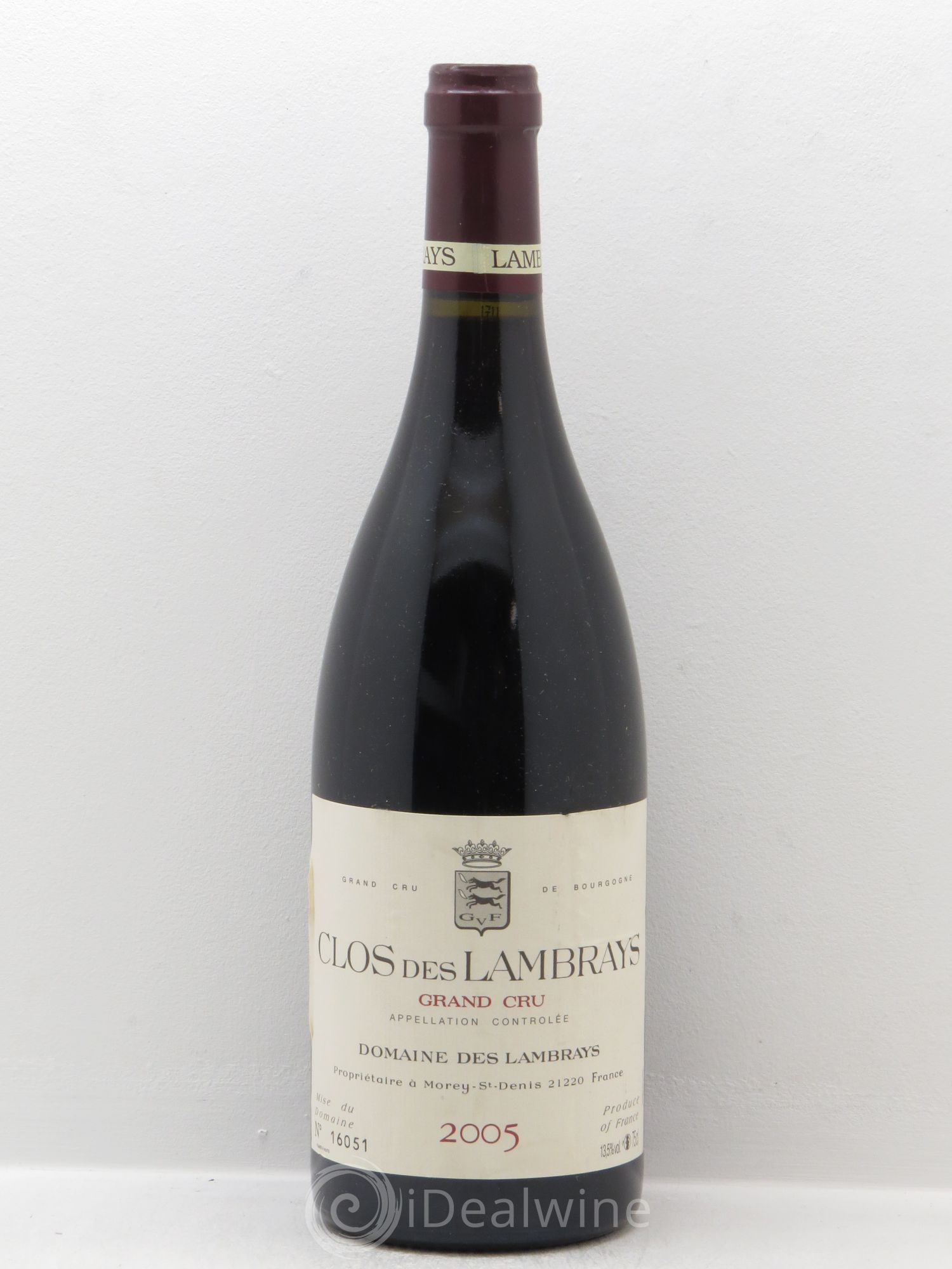 Clos des Lambrays Grand Cru Domaine des Lambrays 2005 - Lot de 1 bouteille - 0