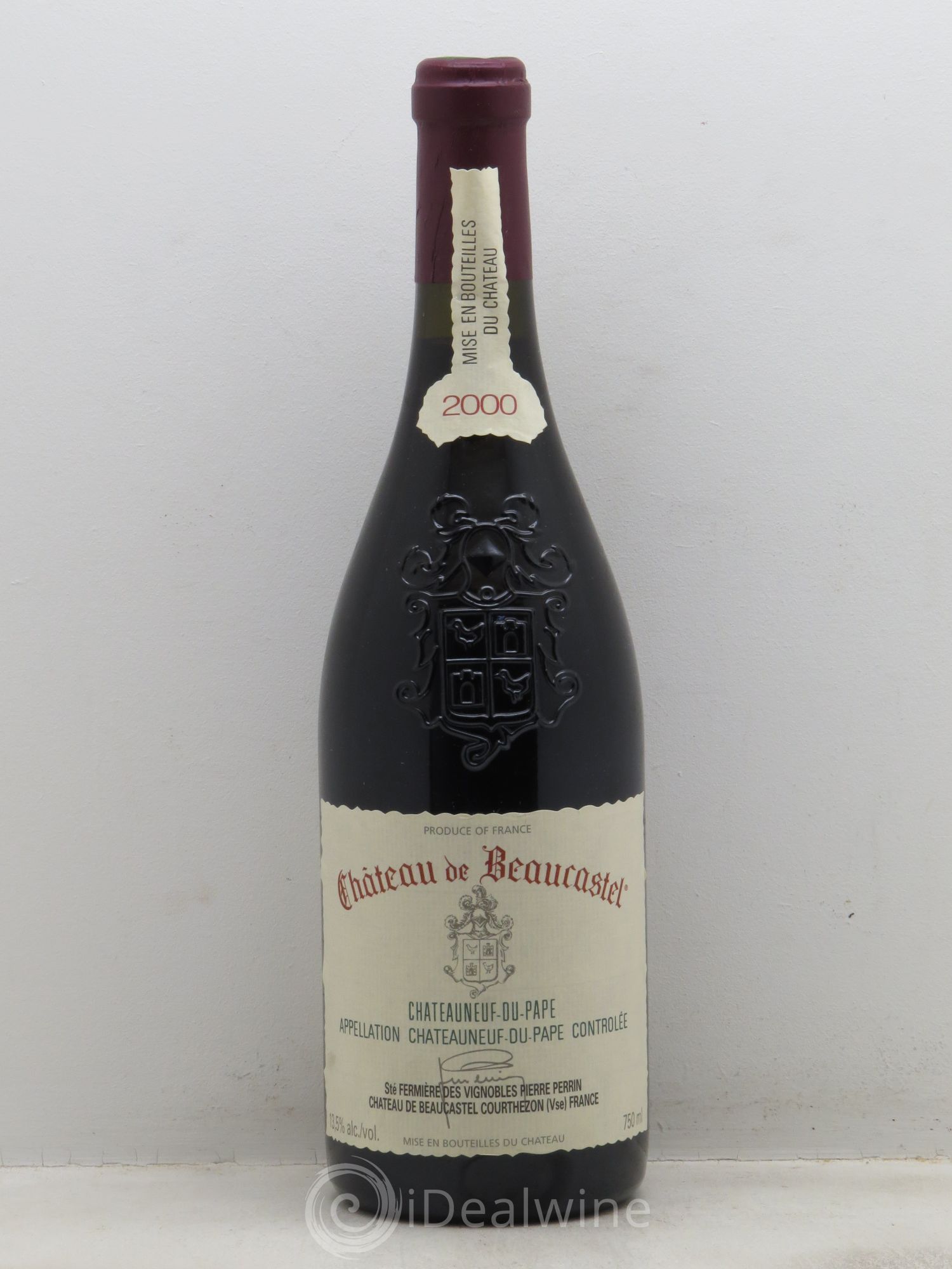 Châteauneuf-du-Pape Château de Beaucastel Famille Perrin 2000 - Lot de 1 bouteille - 0