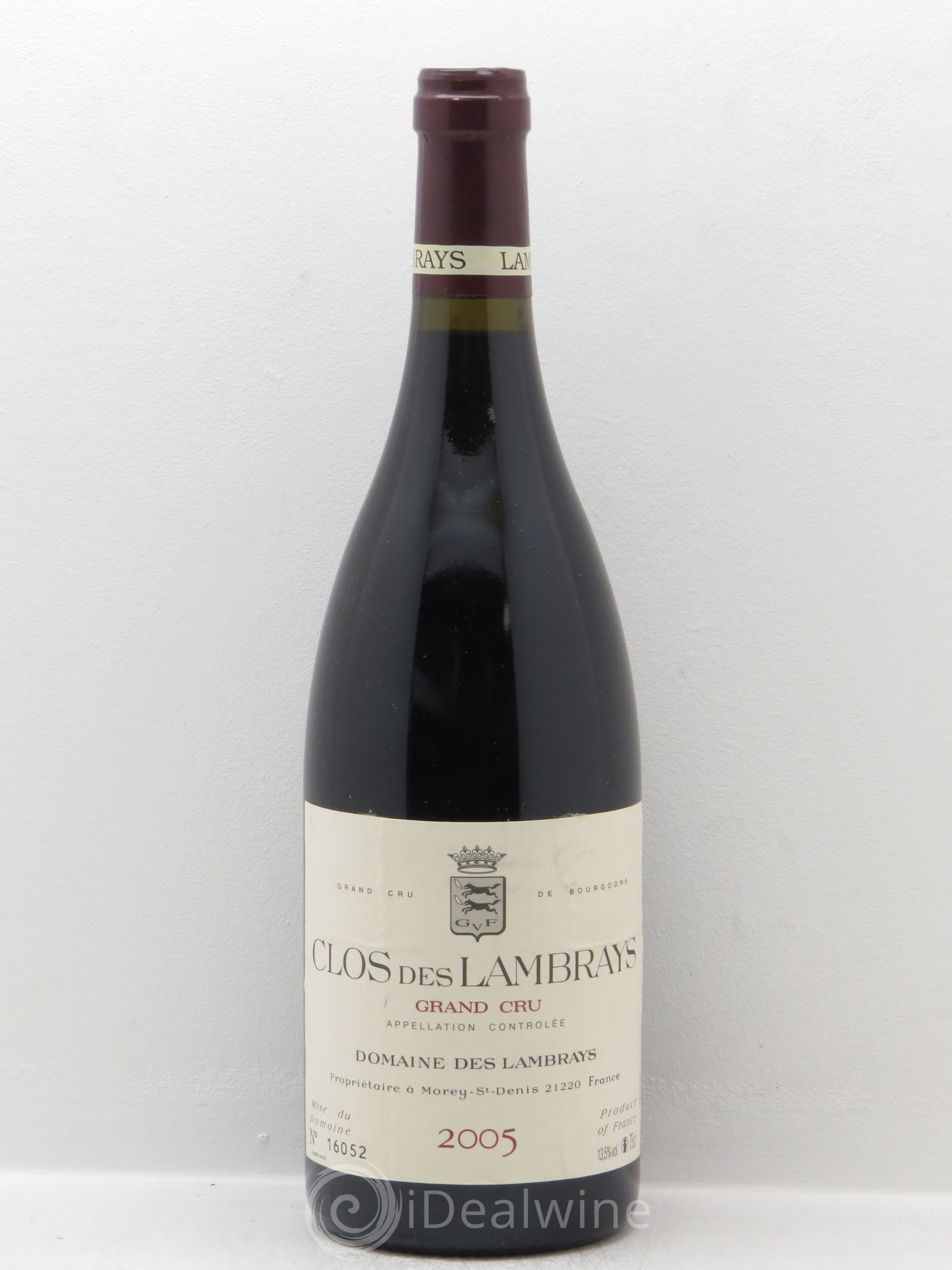 Clos des Lambrays Grand Cru Domaine des Lambrays 2005 - Lot de 1 bouteille - 0