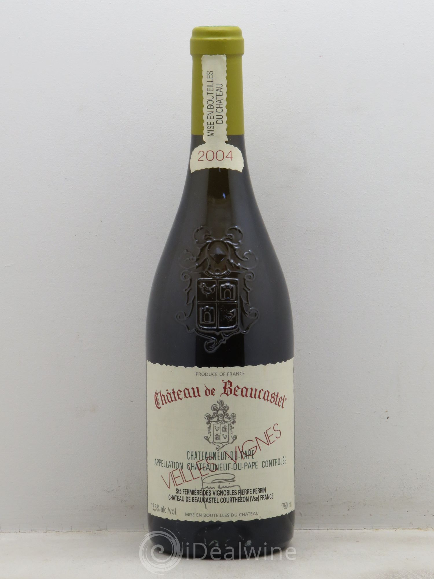 Châteauneuf-du-Pape Château de Beaucastel Vieilles vignes Roussanne Famille Perrin 2004 - Lot de 1 bouteille - 0
