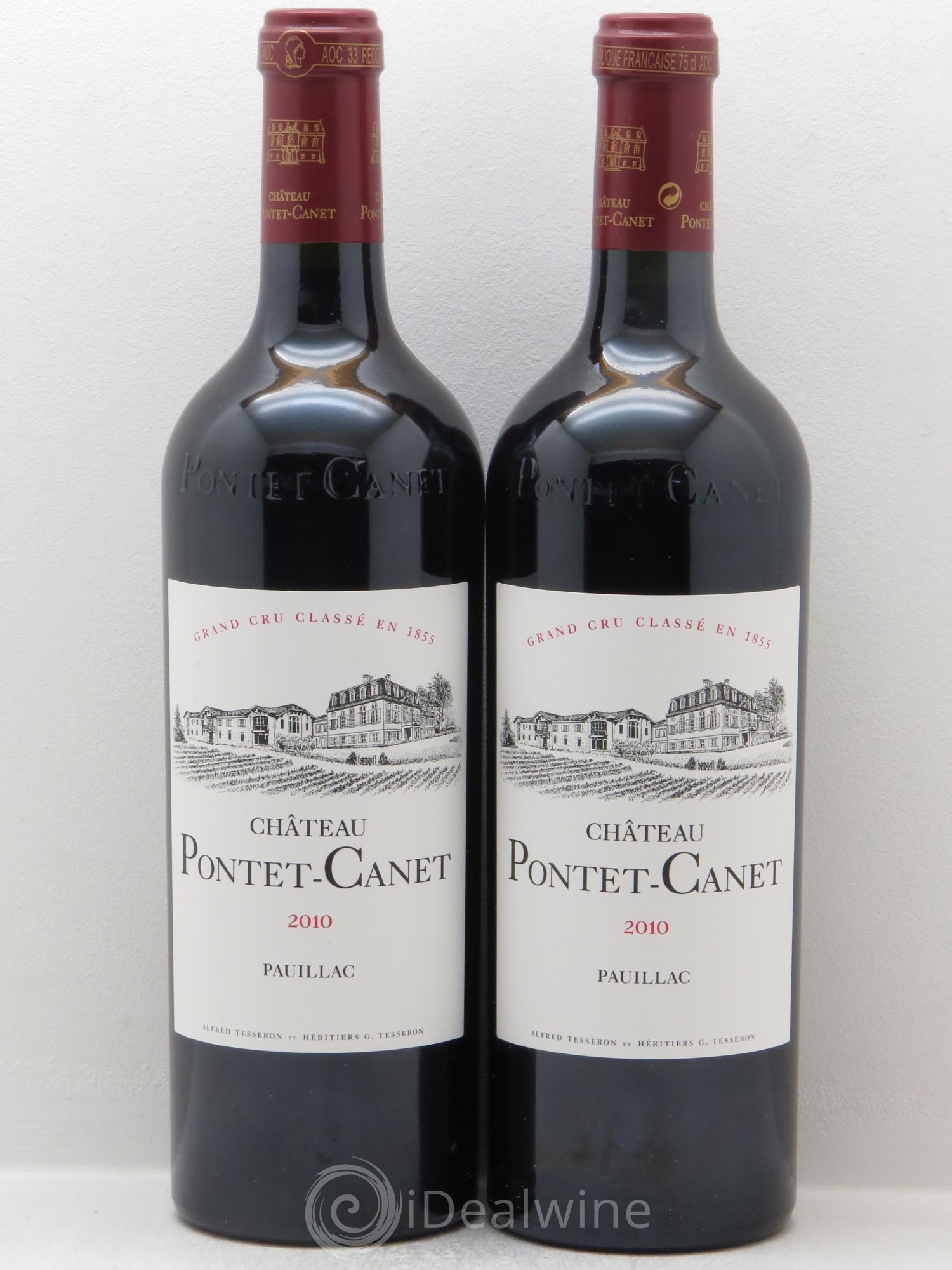 Château Pontet Canet 5ème Grand Cru Classé 2010 - Lot de 2 bouteilles - 0