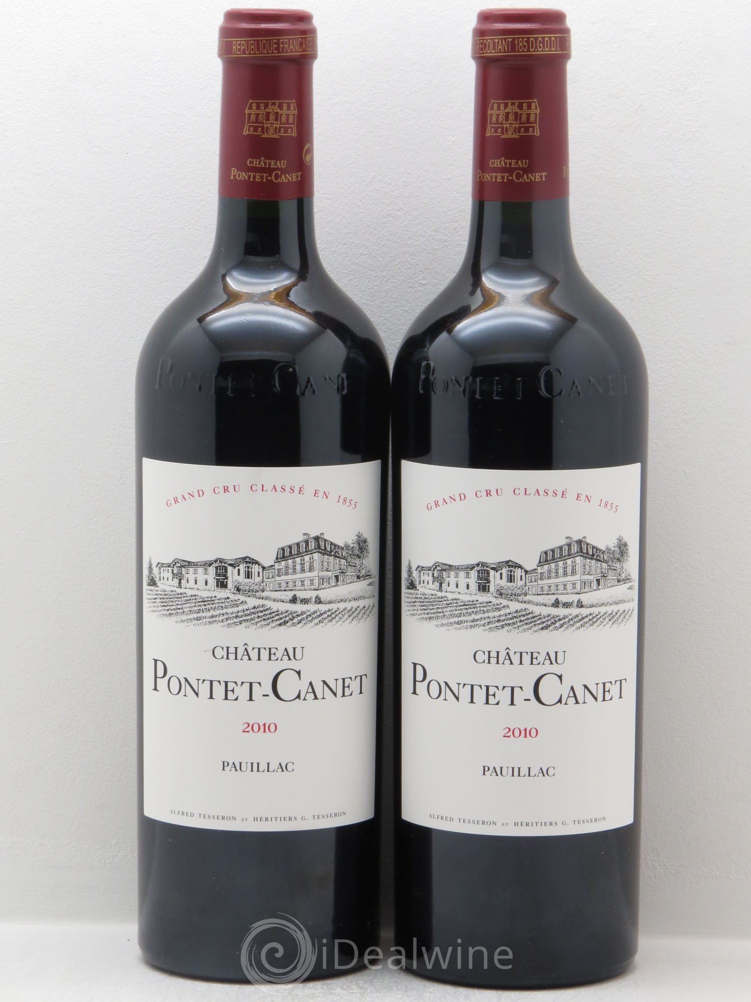 Château Pontet Canet 5ème Grand Cru Classé 2010 - Lot de 2 bouteilles - 0