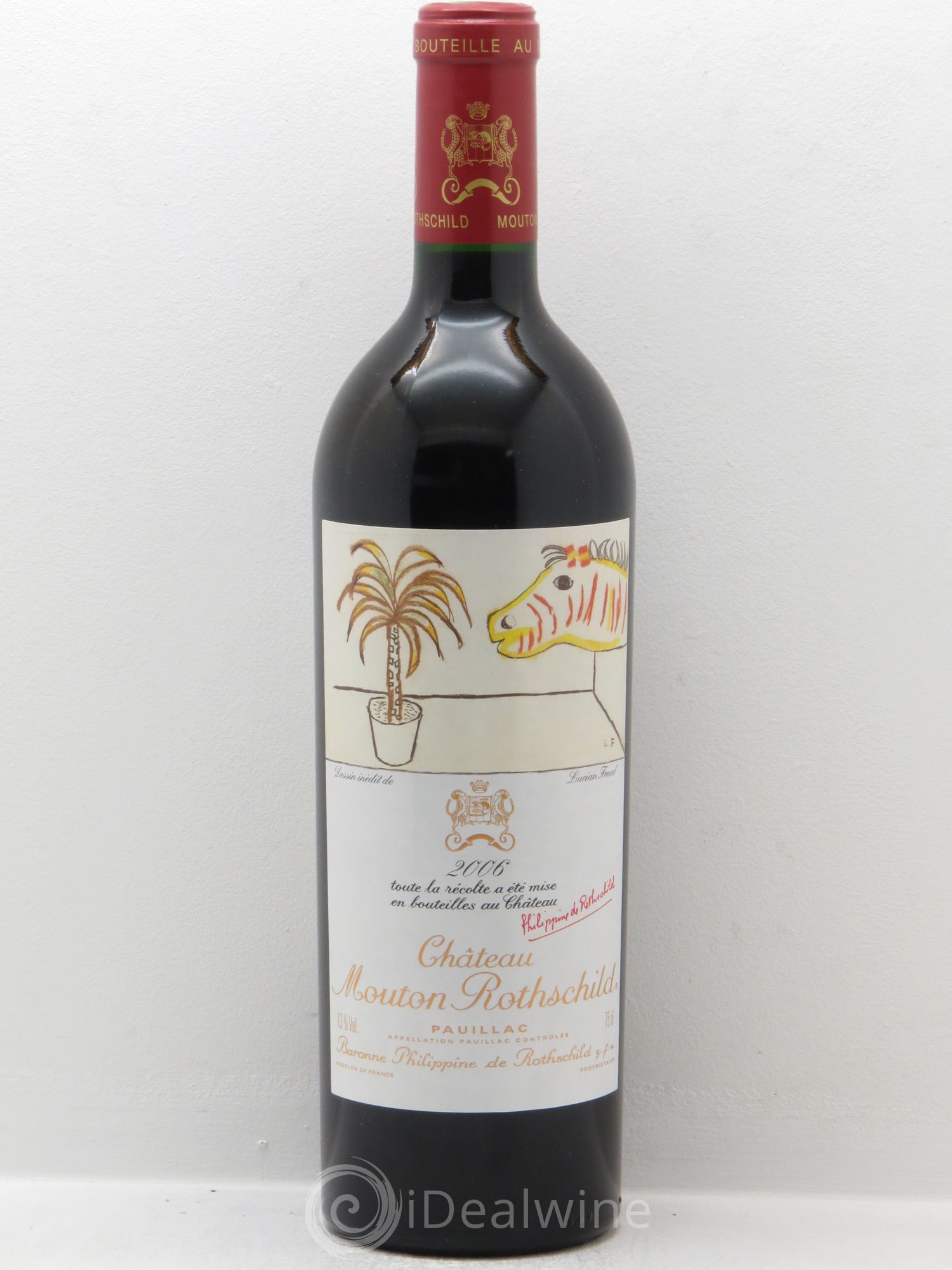 Château Mouton Rothschild 1er Grand Cru Classé 2006 - Lot de 1 bouteille - 0