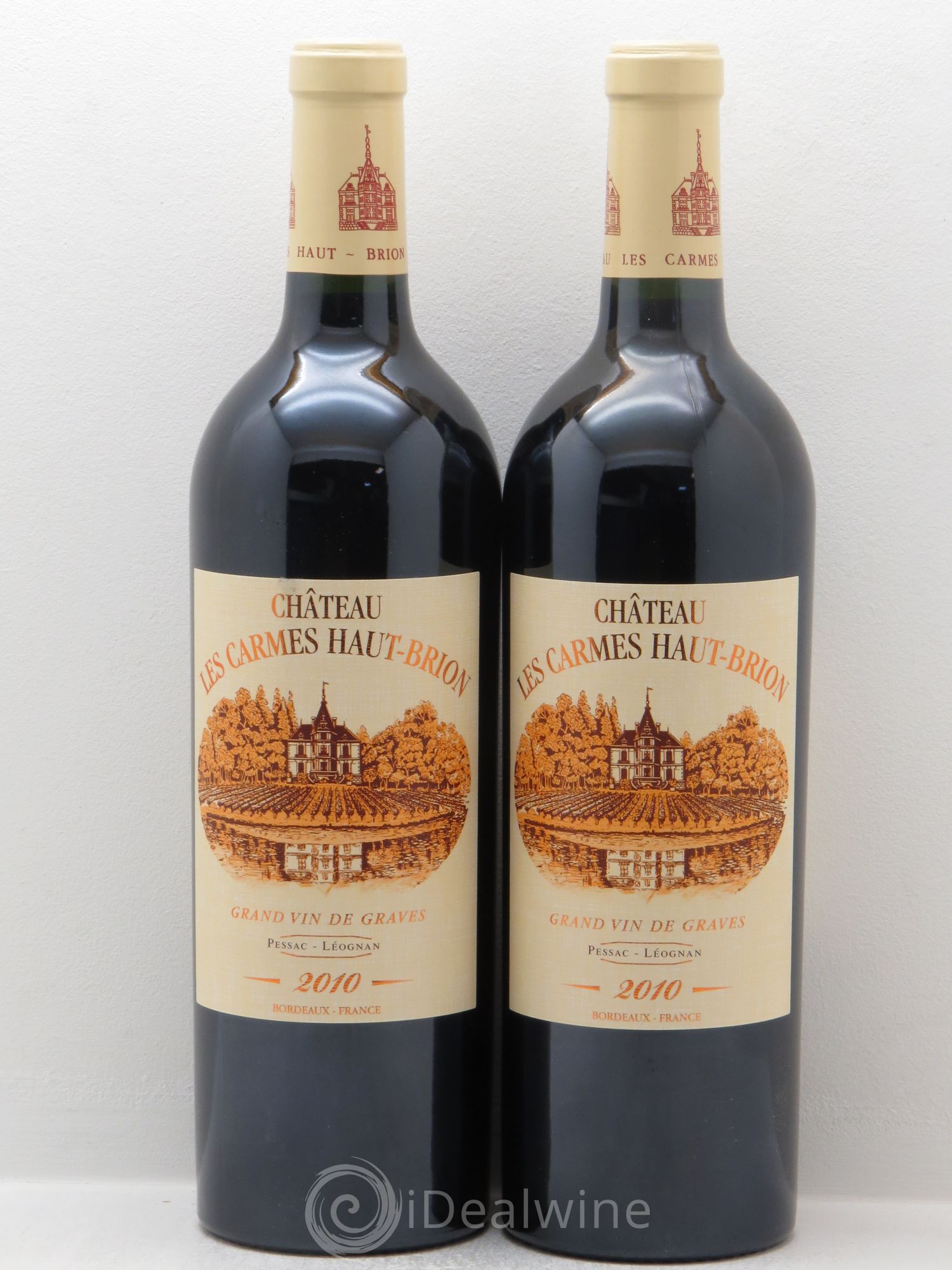 Château Les Carmes Haut-Brion 2010 - Lot de 2 bouteilles - 0