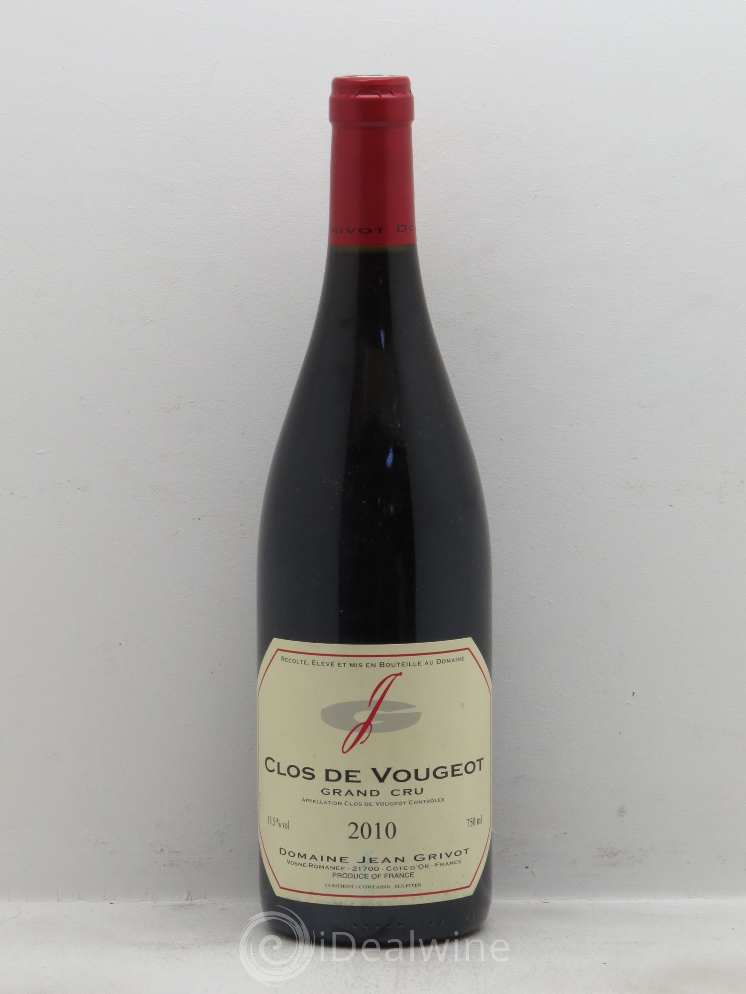 Clos de Vougeot Grand Cru Jean Grivot 2010 - Lot de 1 bouteille - 0