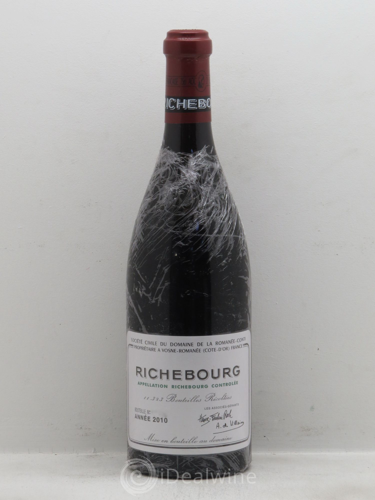 Richebourg Grand Cru Domaine de la Romanée-Conti 2010 - Lot de 1 bouteille - 0