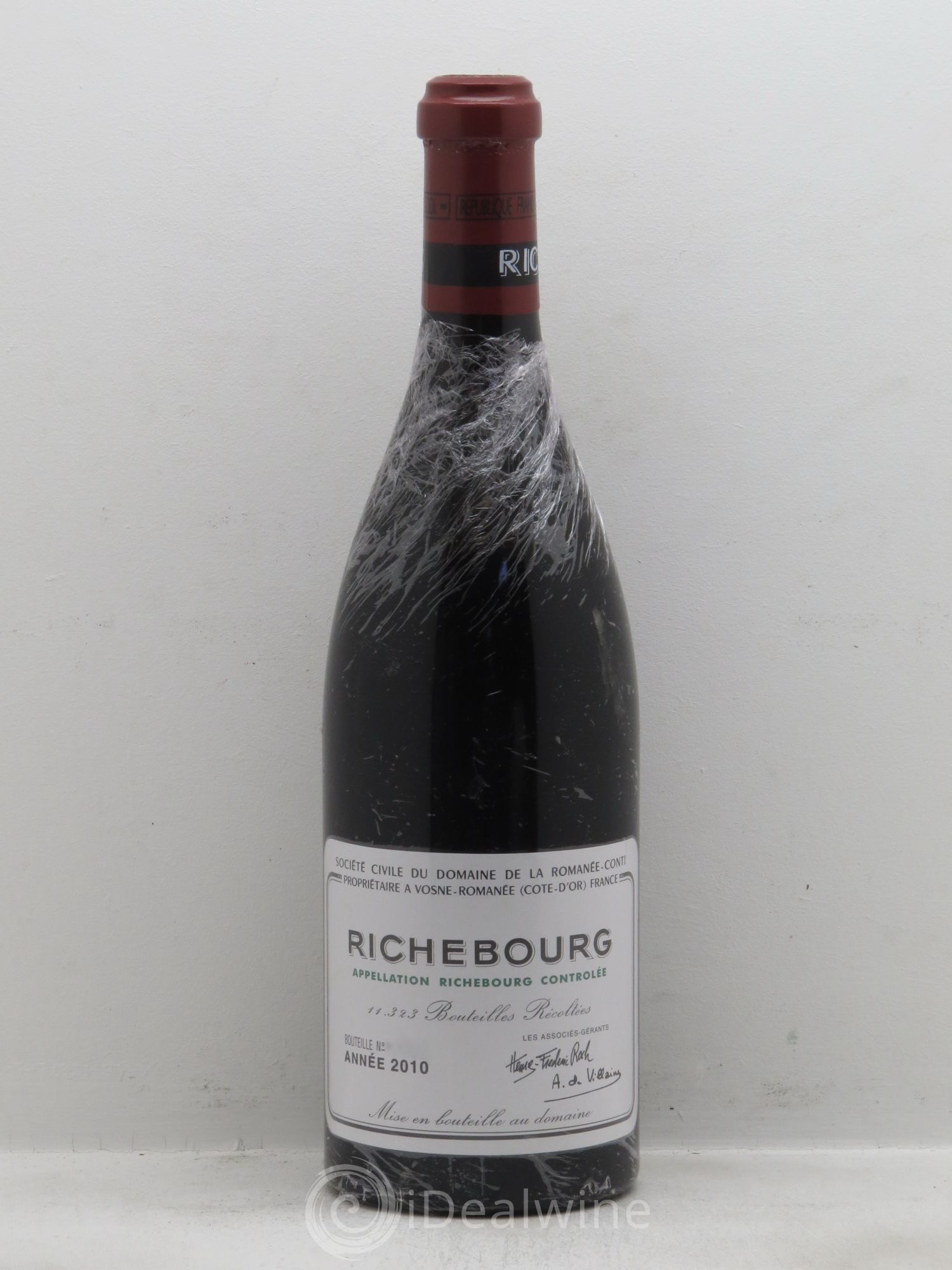 Richebourg Grand Cru Domaine de la Romanée-Conti 2010 - Lot de 1 bouteille - 0