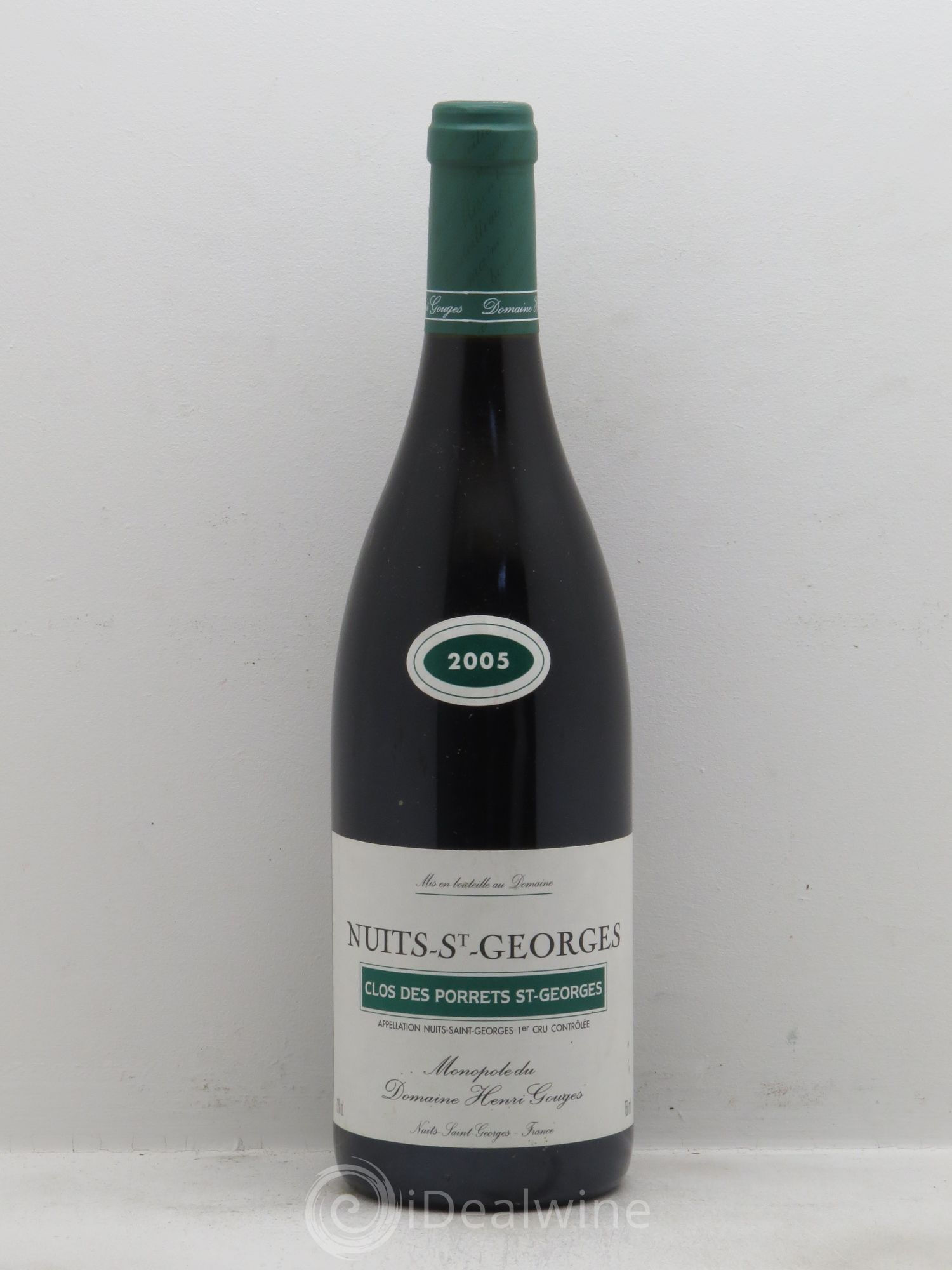 Nuits-Saint-Georges 1er Cru Clos des Porrets St Georges Henri Gouges 2005 - Lot de 1 bouteille - 0