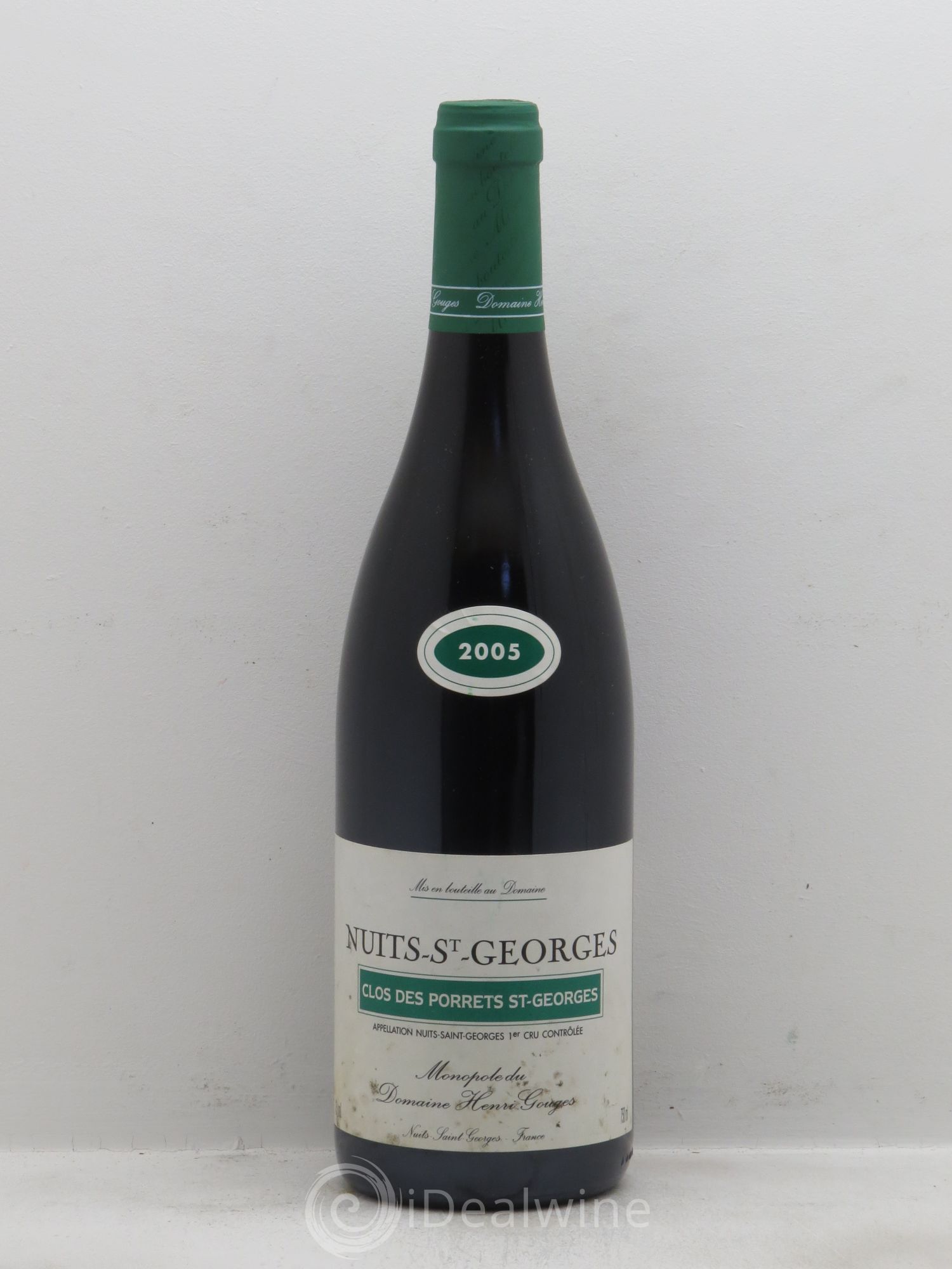 Nuits-Saint-Georges 1er Cru Clos des Porrets St Georges Henri Gouges 2005 - Lot de 1 bouteille - 0